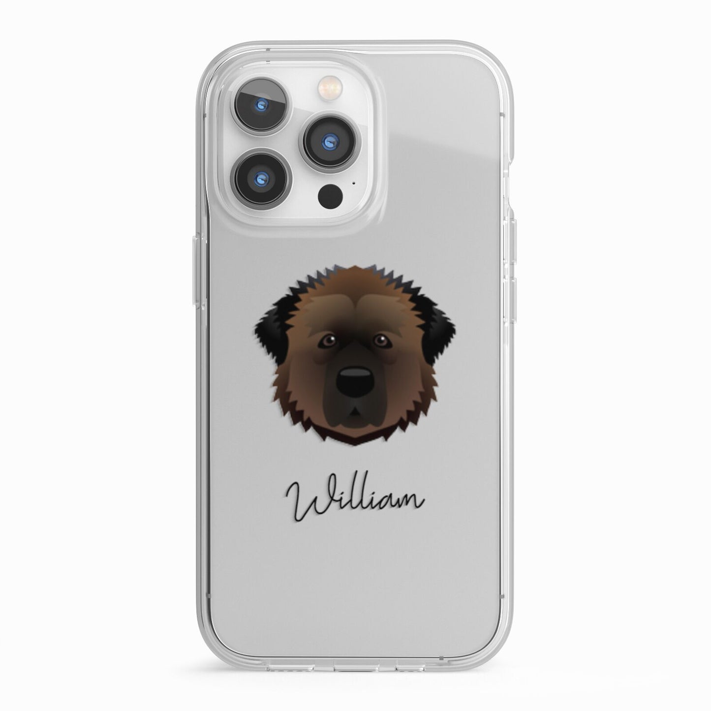 Estrela Mountain Dog Personalised iPhone 13 Pro TPU Impact Case with White Edges