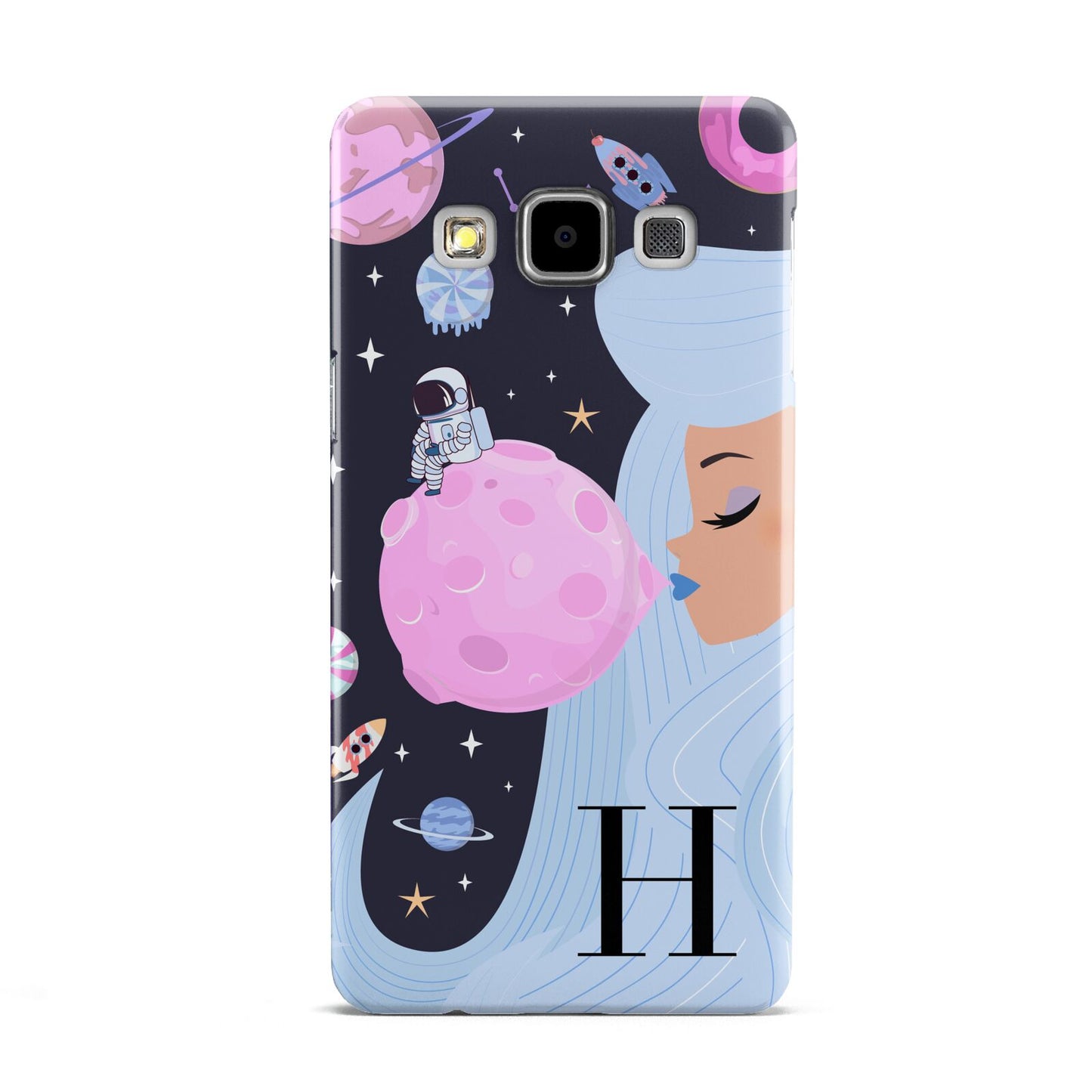 Ethereal Goddess in Space with Initial Samsung Galaxy A5 Case