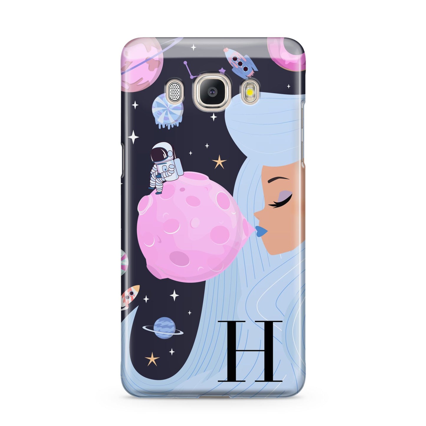 Ethereal Goddess in Space with Initial Samsung Galaxy J5 2016 Case