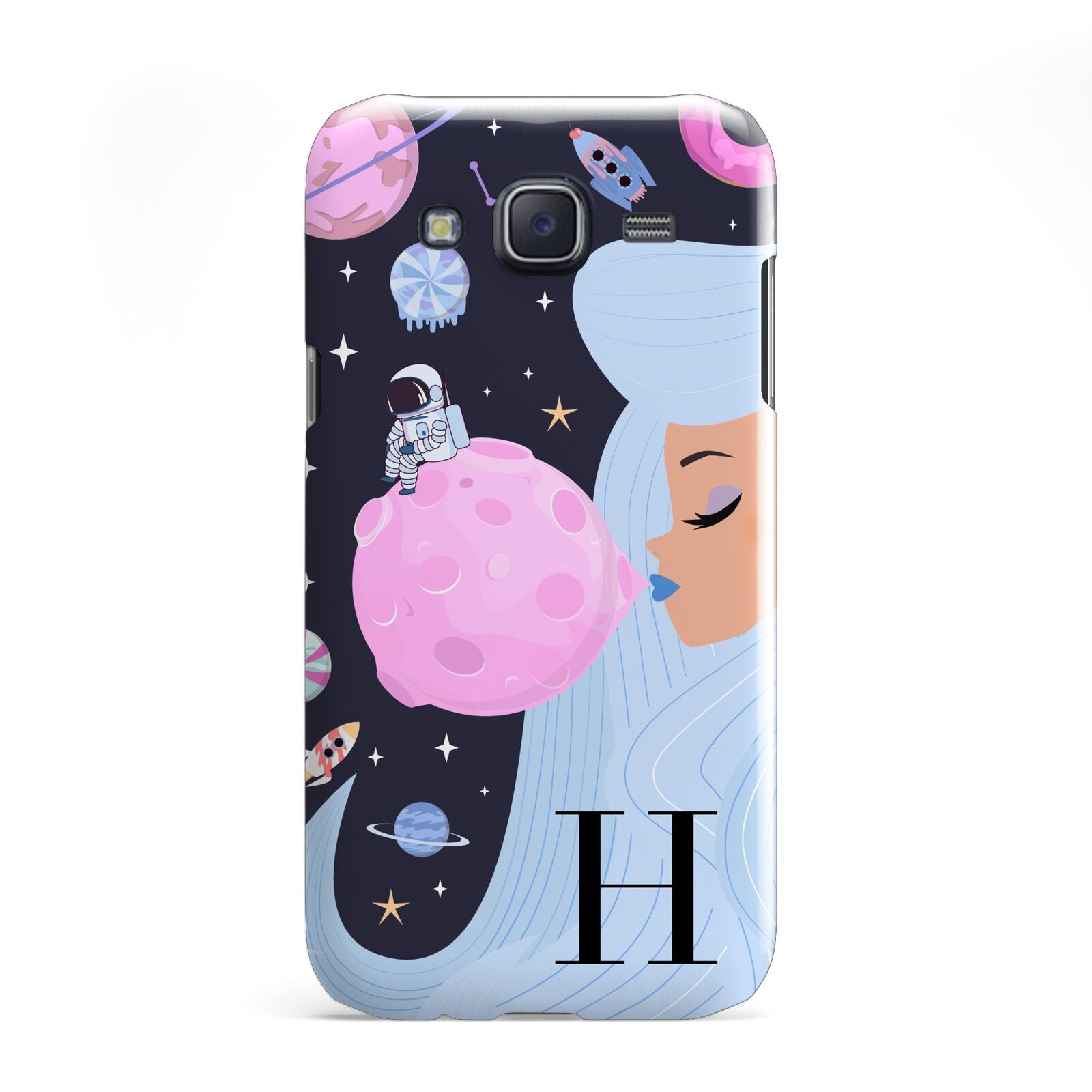 Ethereal Goddess in Space with Initial Samsung Galaxy J5 Case