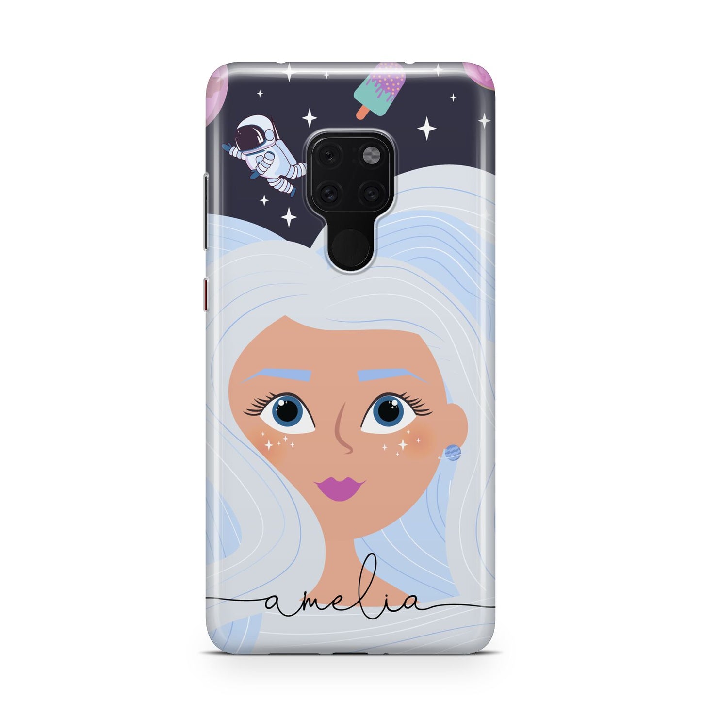 Ethereal Space Goddess with Name Huawei Mate 20 Phone Case