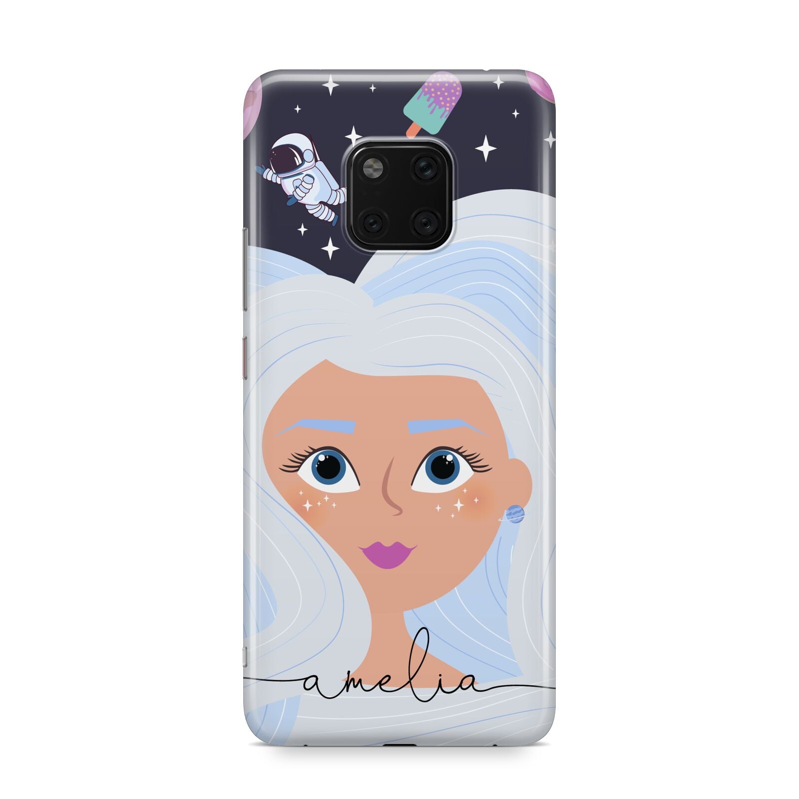 Ethereal Space Goddess with Name Huawei Mate 20 Pro Phone Case