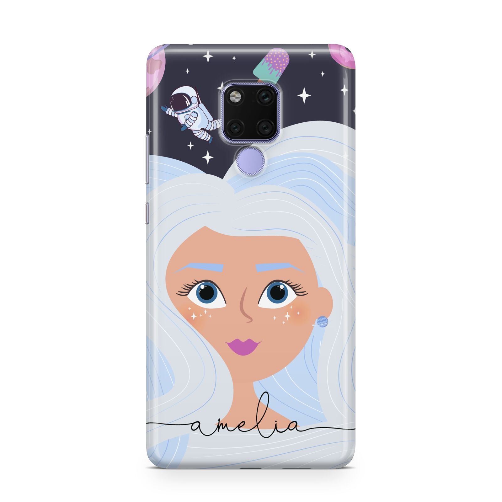 Ethereal Space Goddess with Name Huawei Mate 20X Phone Case