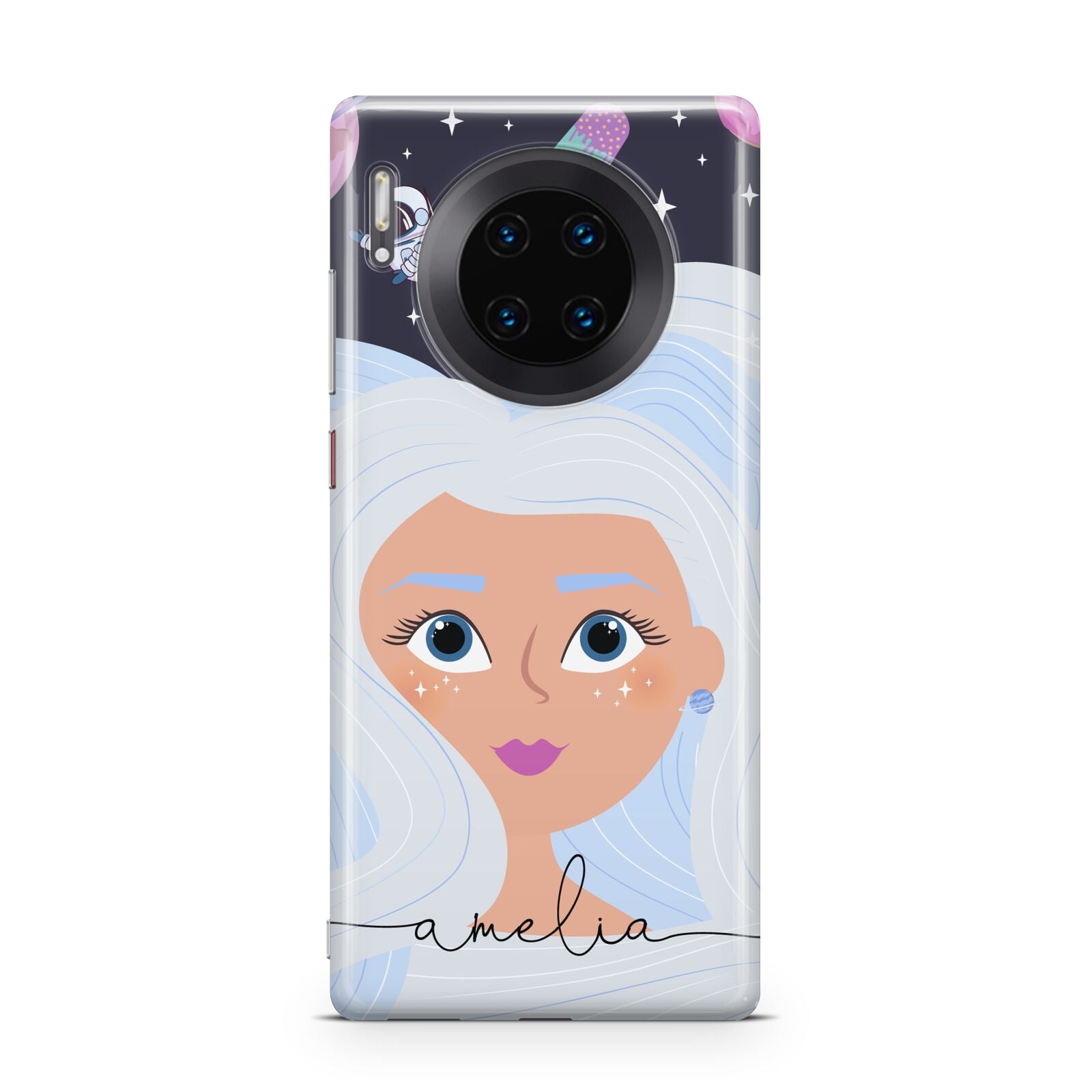 Ethereal Space Goddess with Name Huawei Mate 30 Pro Phone Case