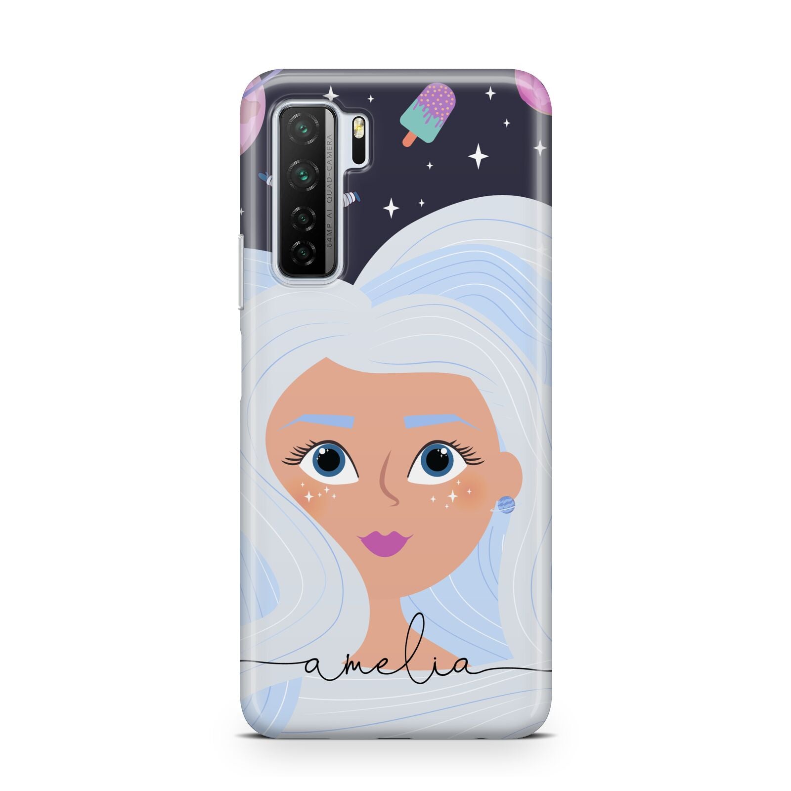 Ethereal Space Goddess with Name Huawei P40 Lite 5G Phone Case