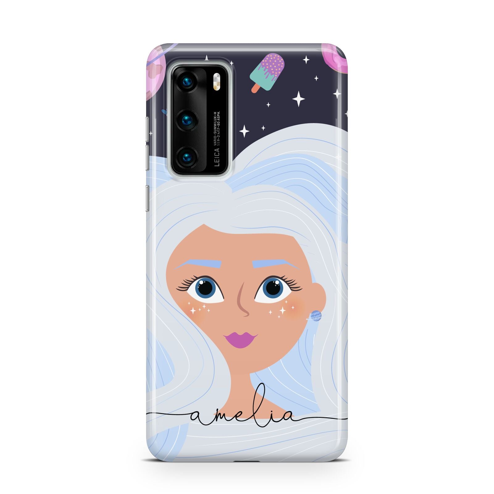 Ethereal Space Goddess with Name Huawei P40 Phone Case