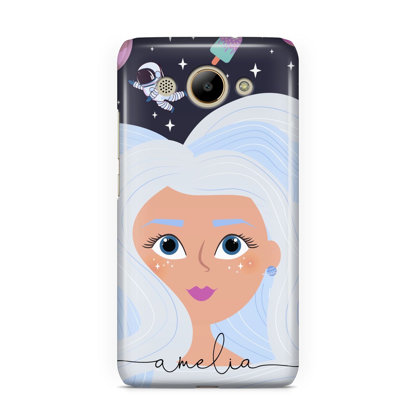 Ethereal Space Goddess with Name Huawei Y3 2017