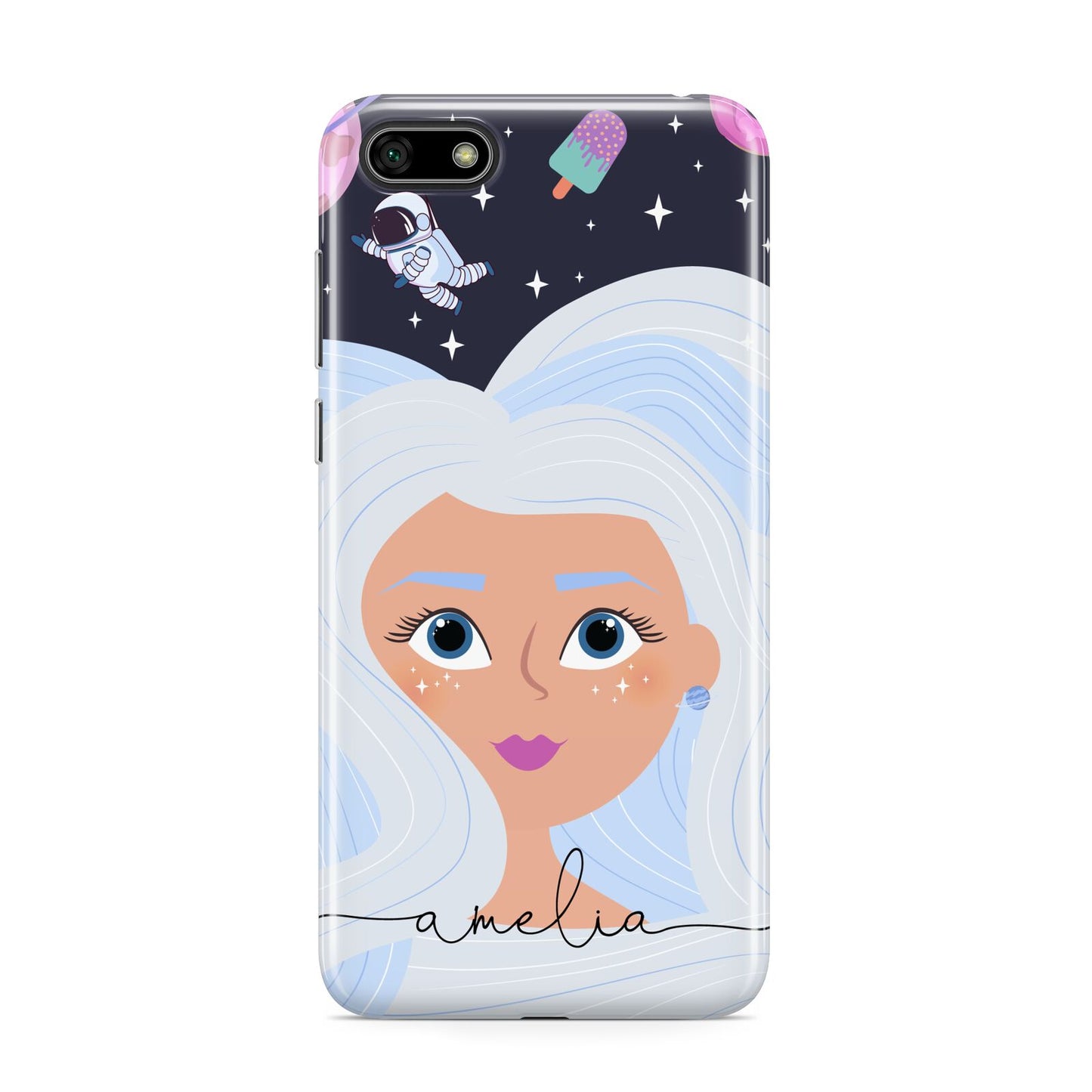 Ethereal Space Goddess with Name Huawei Y5 Prime 2018 Phone Case