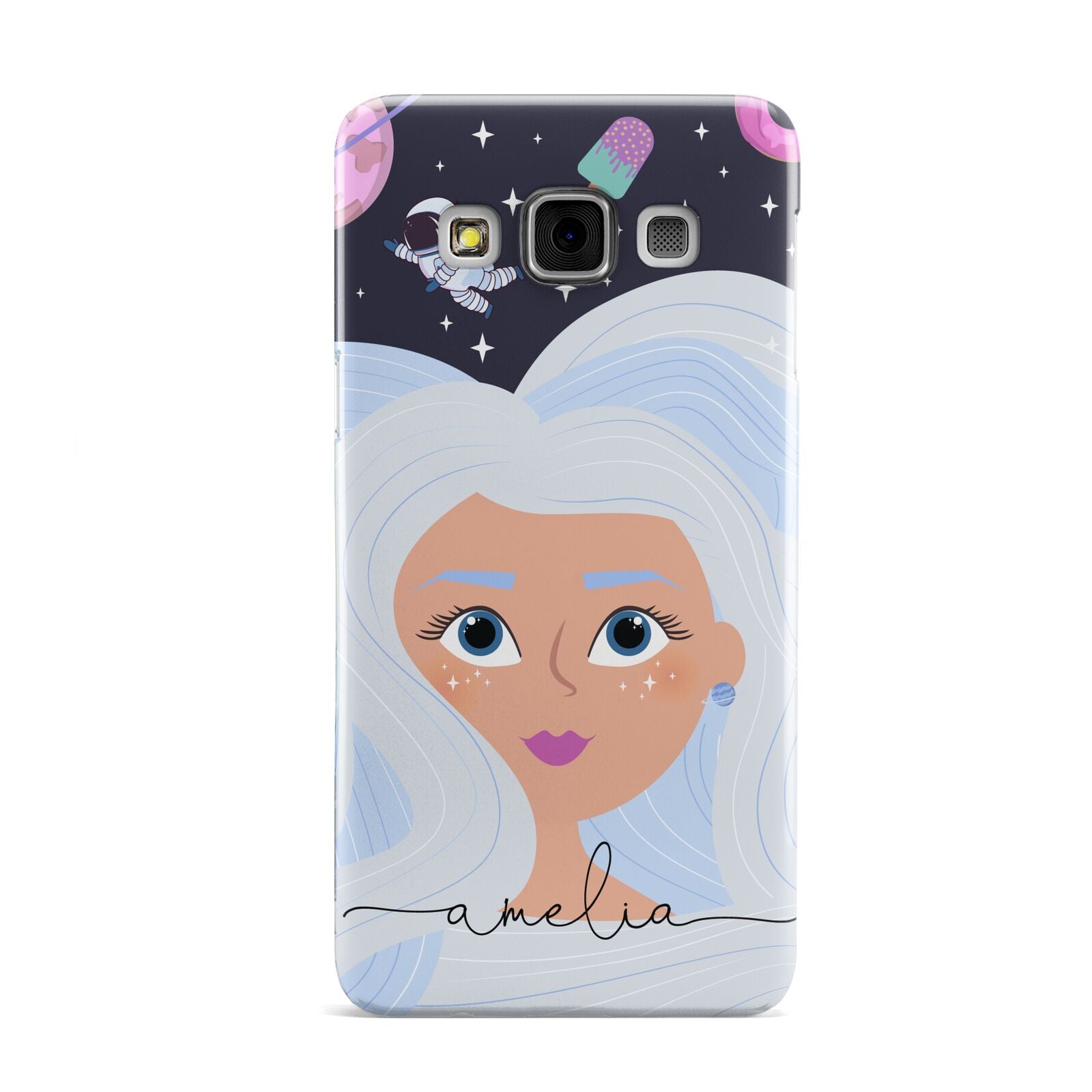 Ethereal Space Goddess with Name Samsung Galaxy A3 Case