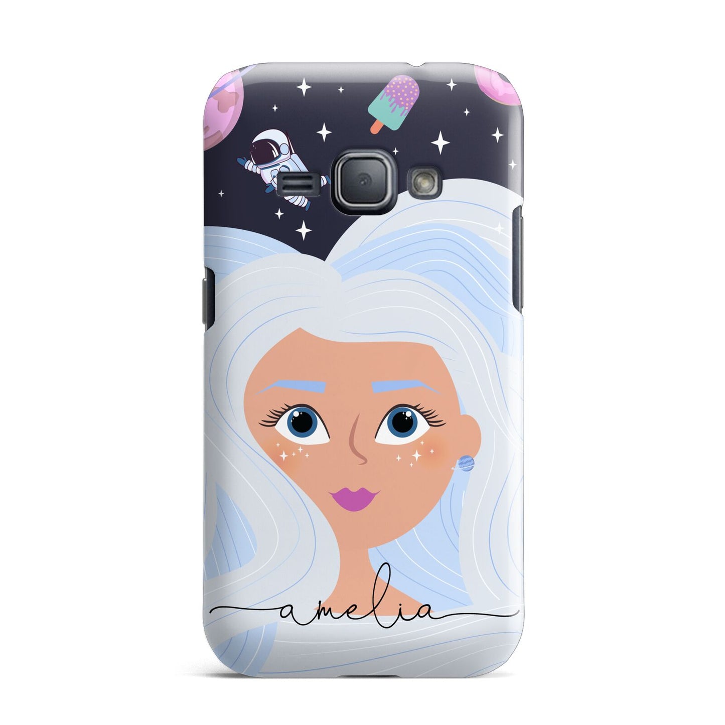 Ethereal Space Goddess with Name Samsung Galaxy J1 2016 Case