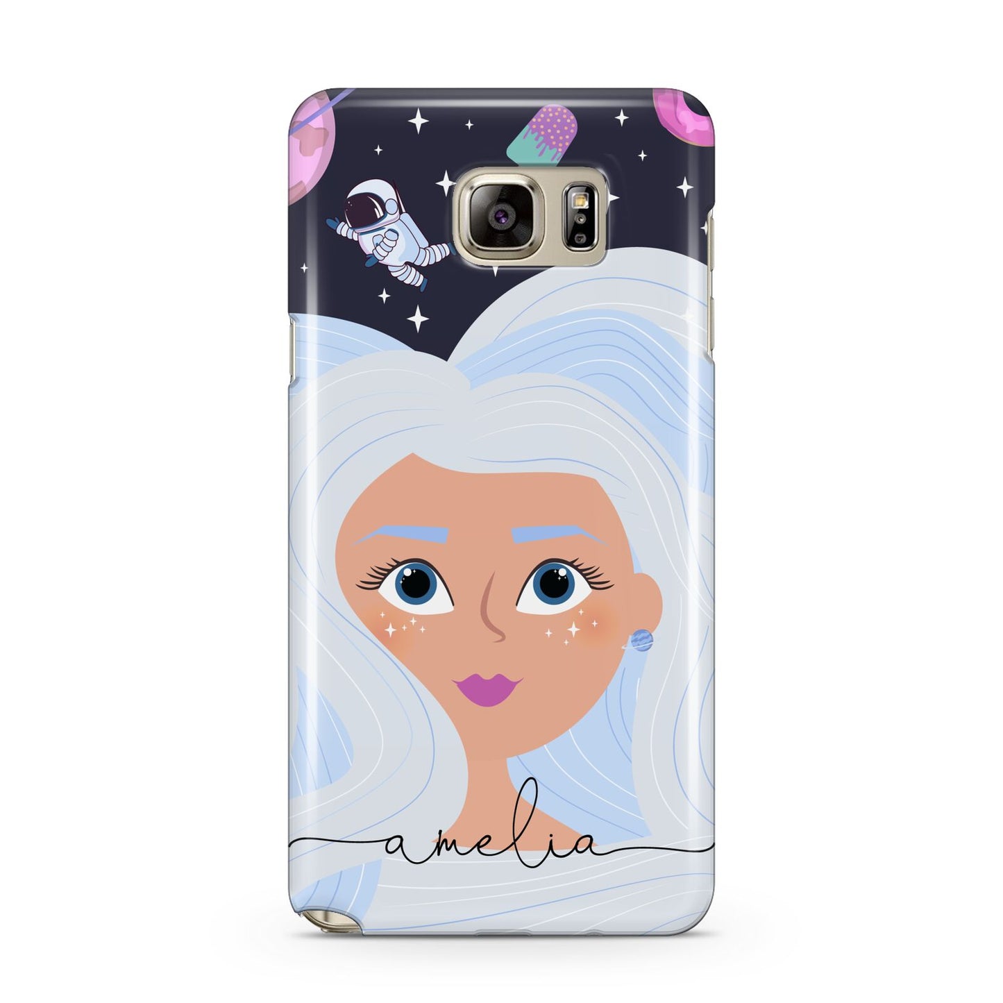 Ethereal Space Goddess with Name Samsung Galaxy Note 5 Case