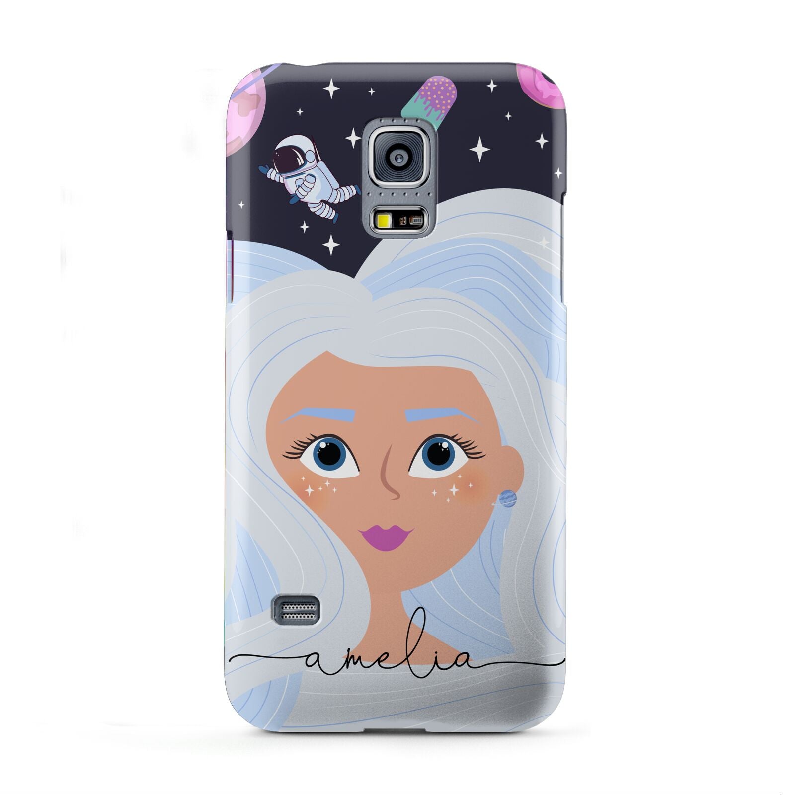 Ethereal Space Goddess with Name Samsung Galaxy S5 Mini Case