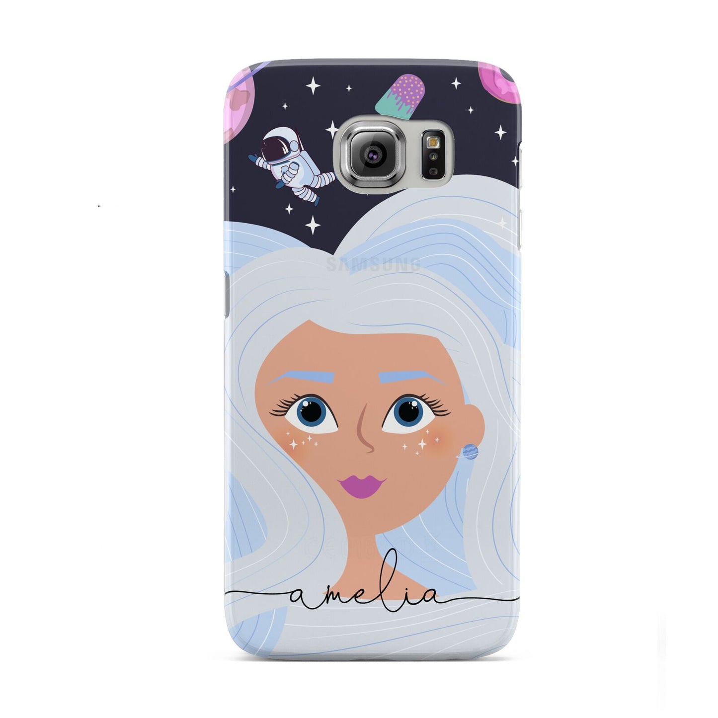 Ethereal Space Goddess with Name Samsung Galaxy S6 Case