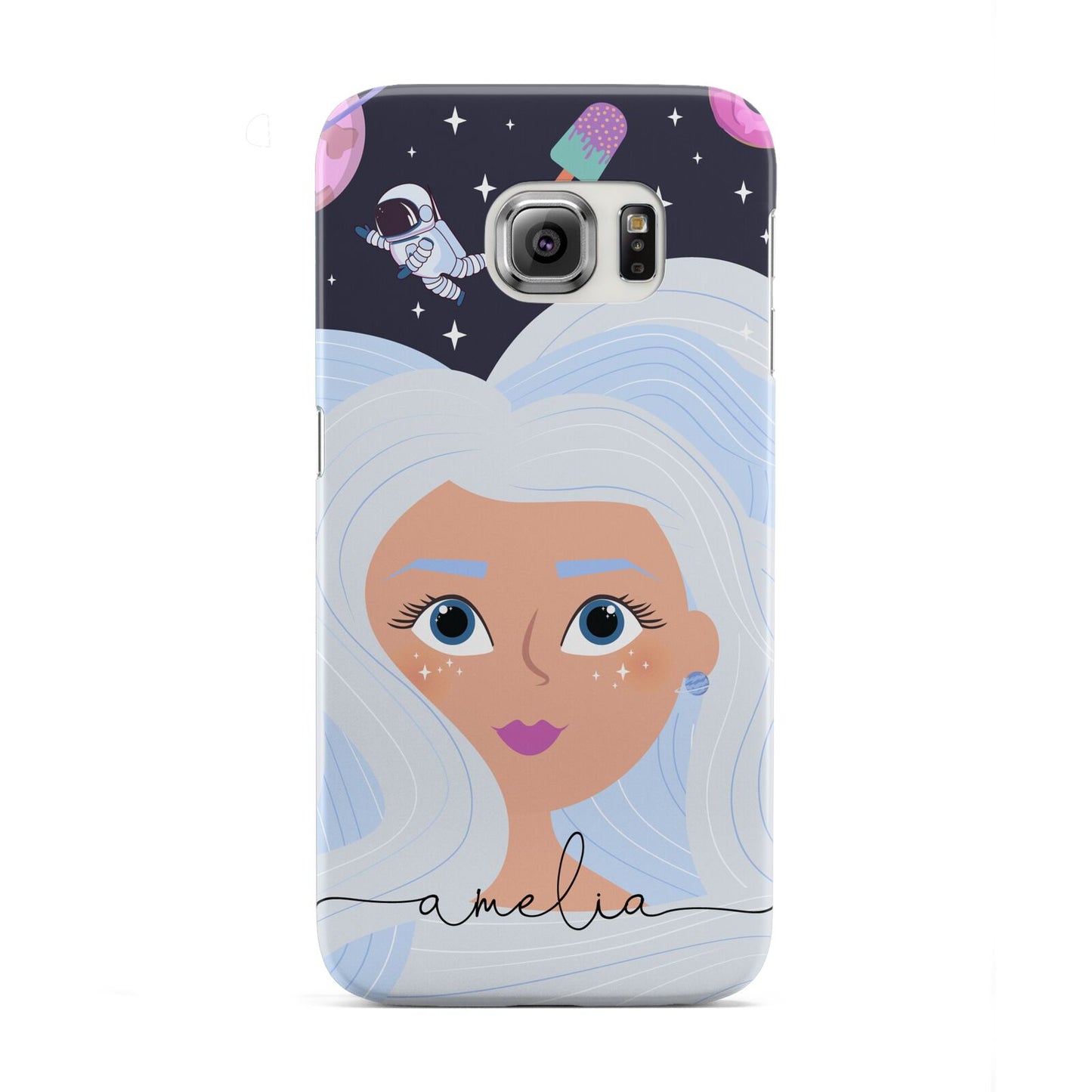 Ethereal Space Goddess with Name Samsung Galaxy S6 Edge Case