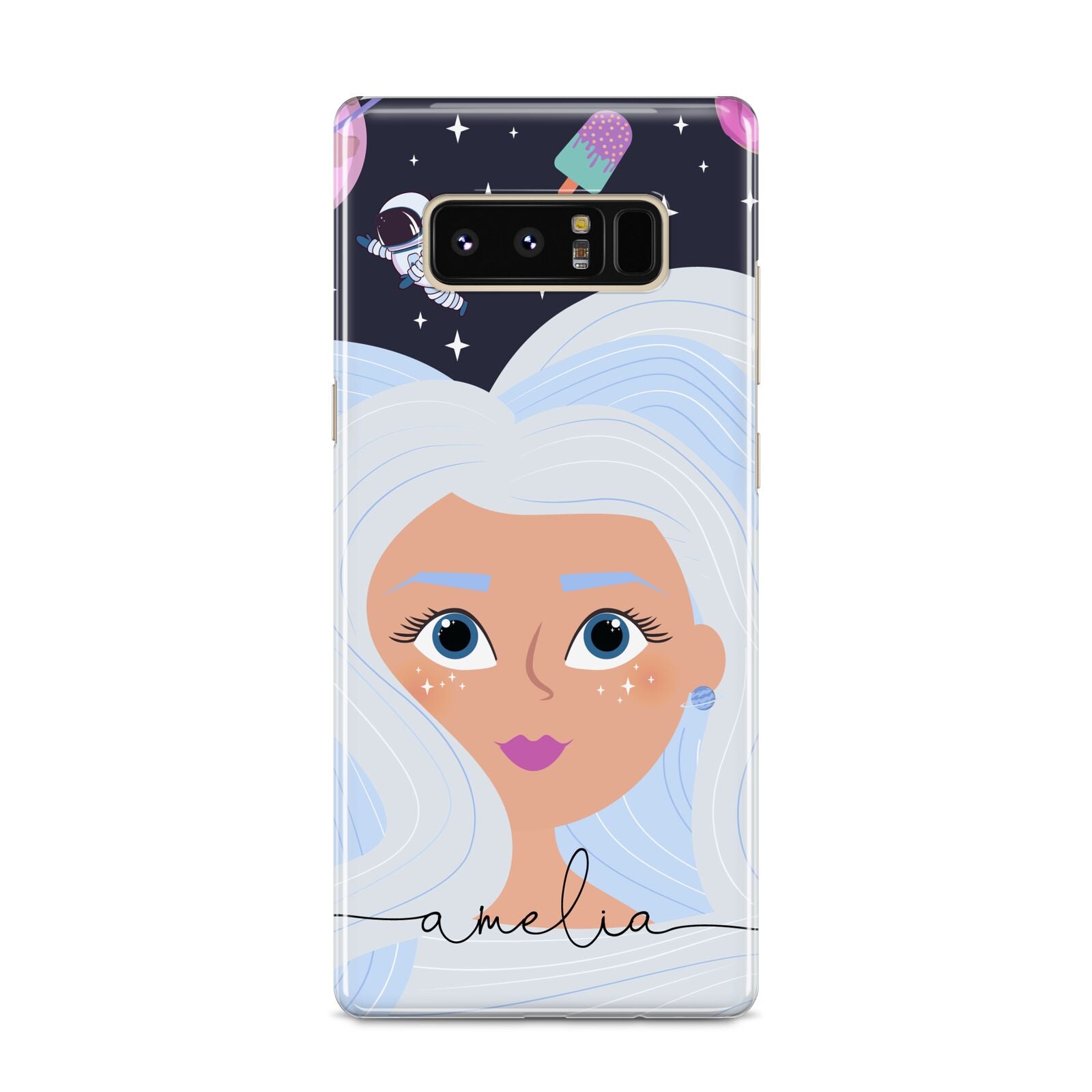 Ethereal Space Goddess with Name Samsung Galaxy S8 Case