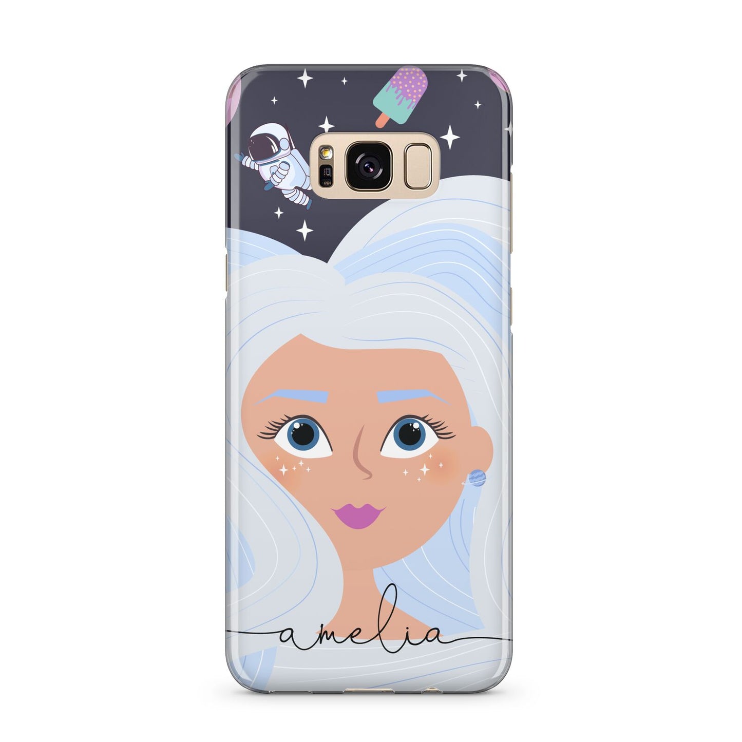 Ethereal Space Goddess with Name Samsung Galaxy S8 Plus Case