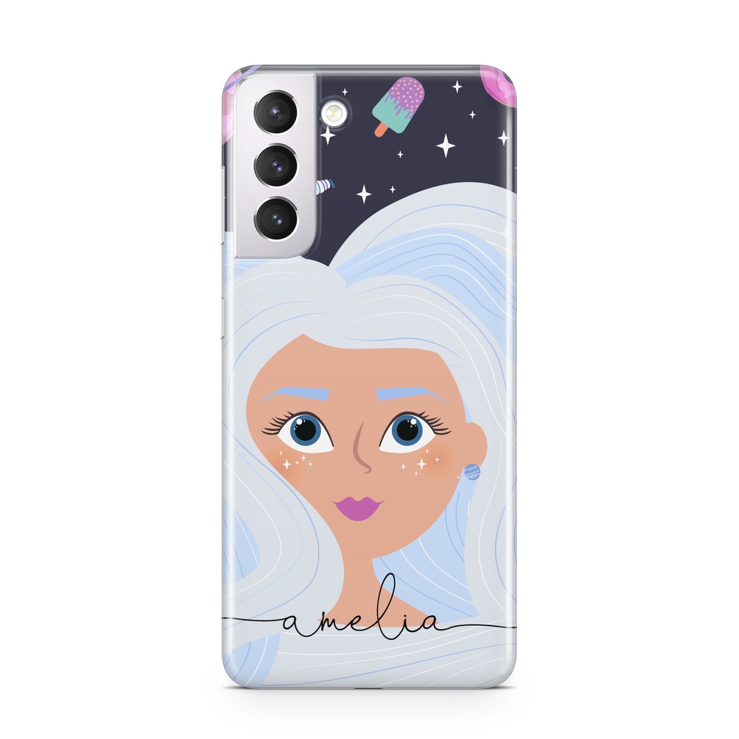 Ethereal Space Goddess with Name Samsung S21 Case