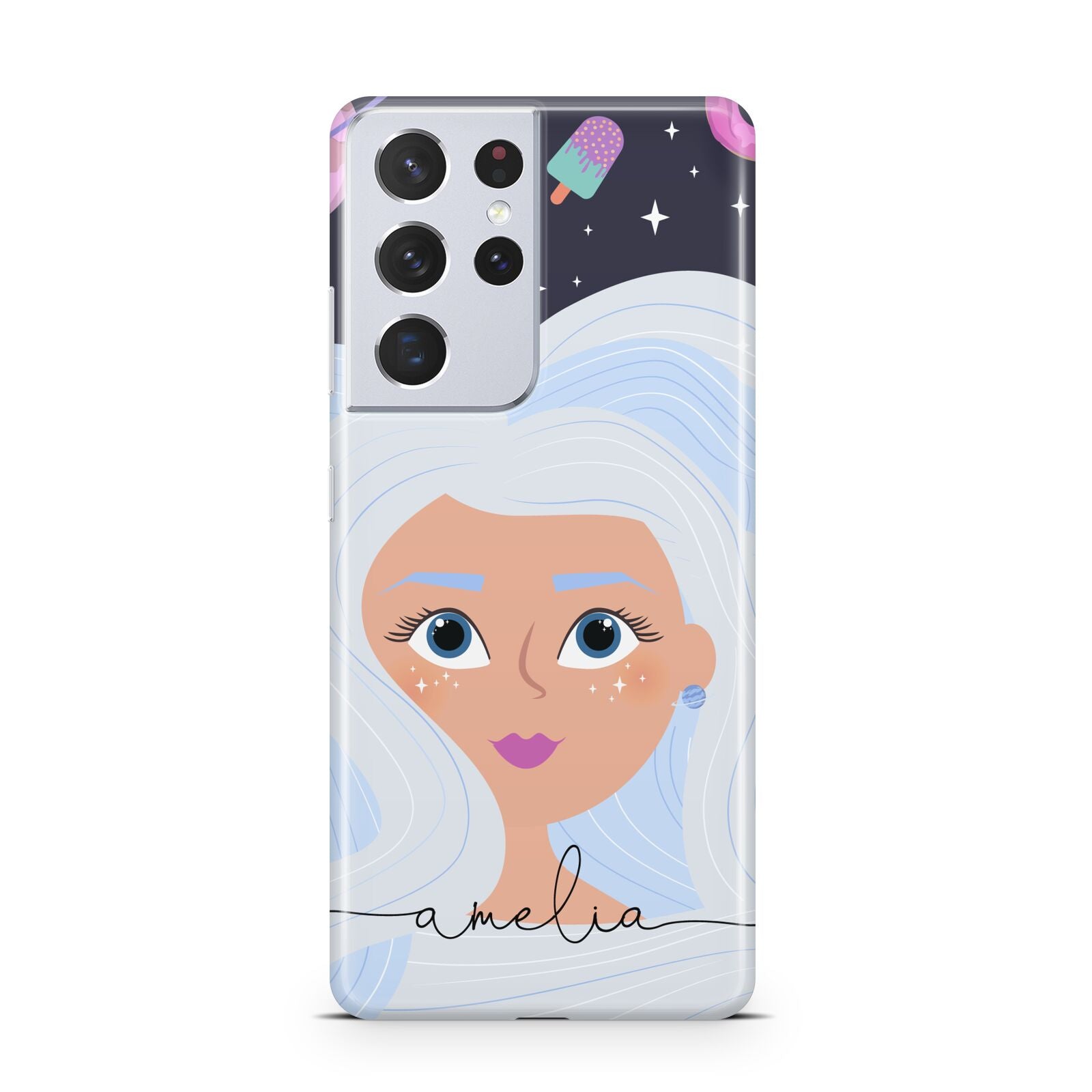 Ethereal Space Goddess with Name Samsung S21 Ultra Case