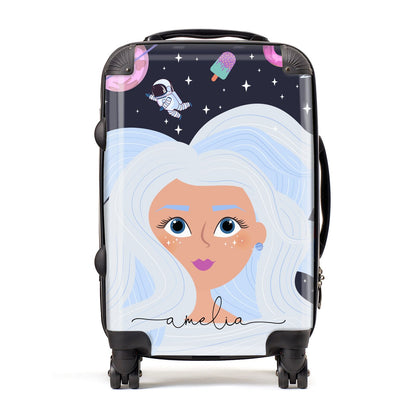 Ethereal Space Goddess with Name Suitcase