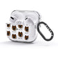Eurasier Icon with Name AirPods Glitter Case 3rd Gen Side Image