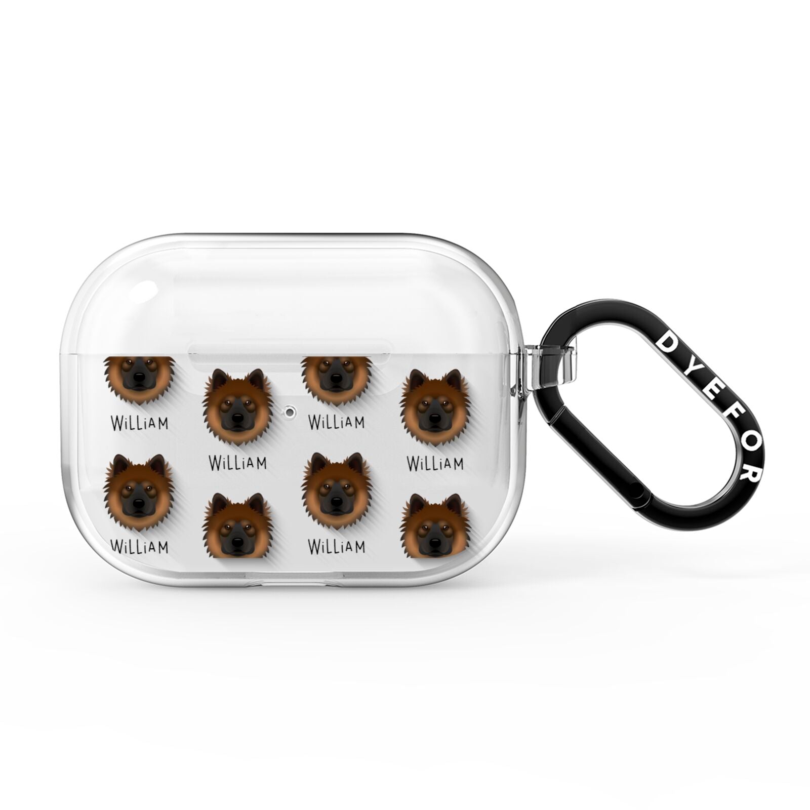 Eurasier Icon with Name AirPods Pro Clear Case