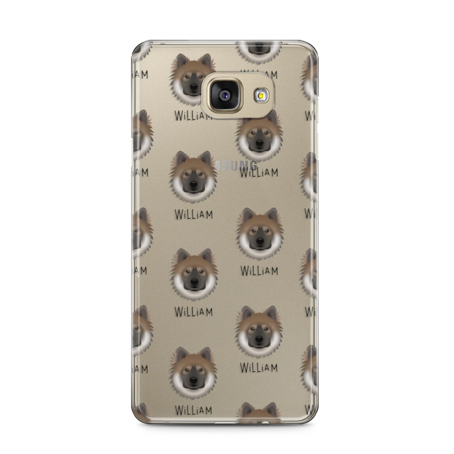 Eurasier Icon with Name Samsung Galaxy A5 2016 Case on gold phone