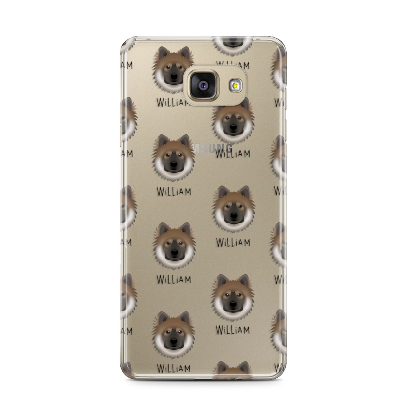 Eurasier Icon with Name Samsung Galaxy A7 2016 Case on gold phone