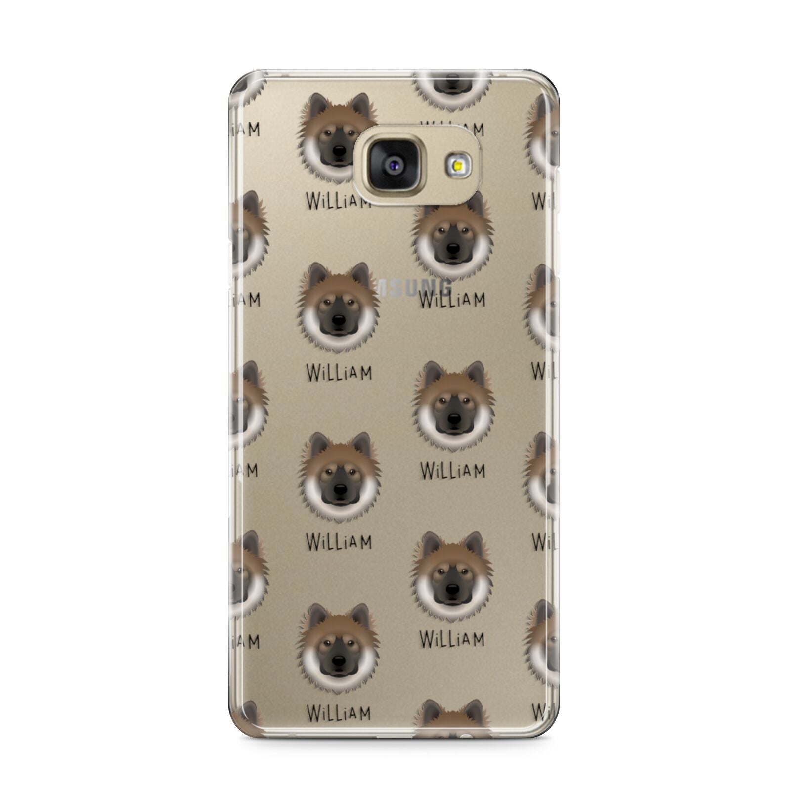 Eurasier Icon with Name Samsung Galaxy A9 2016 Case on gold phone