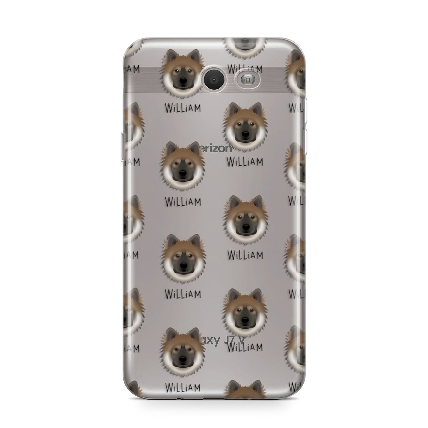 Eurasier Icon with Name Samsung Galaxy J7 2017 Case