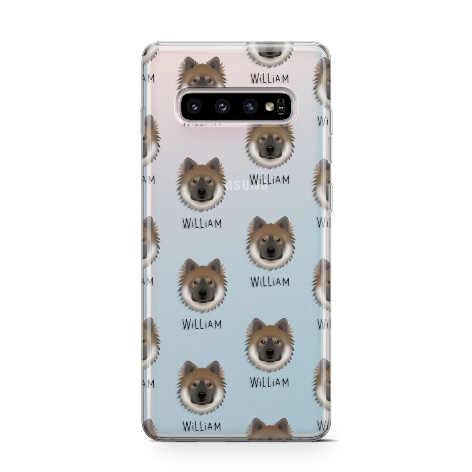 Eurasier Icon with Name Samsung Galaxy S10 Case