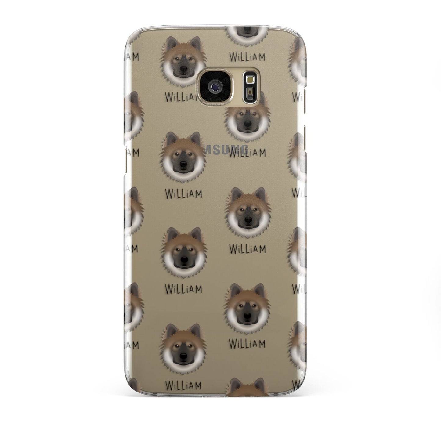 Eurasier Icon with Name Samsung Galaxy S7 Edge Case