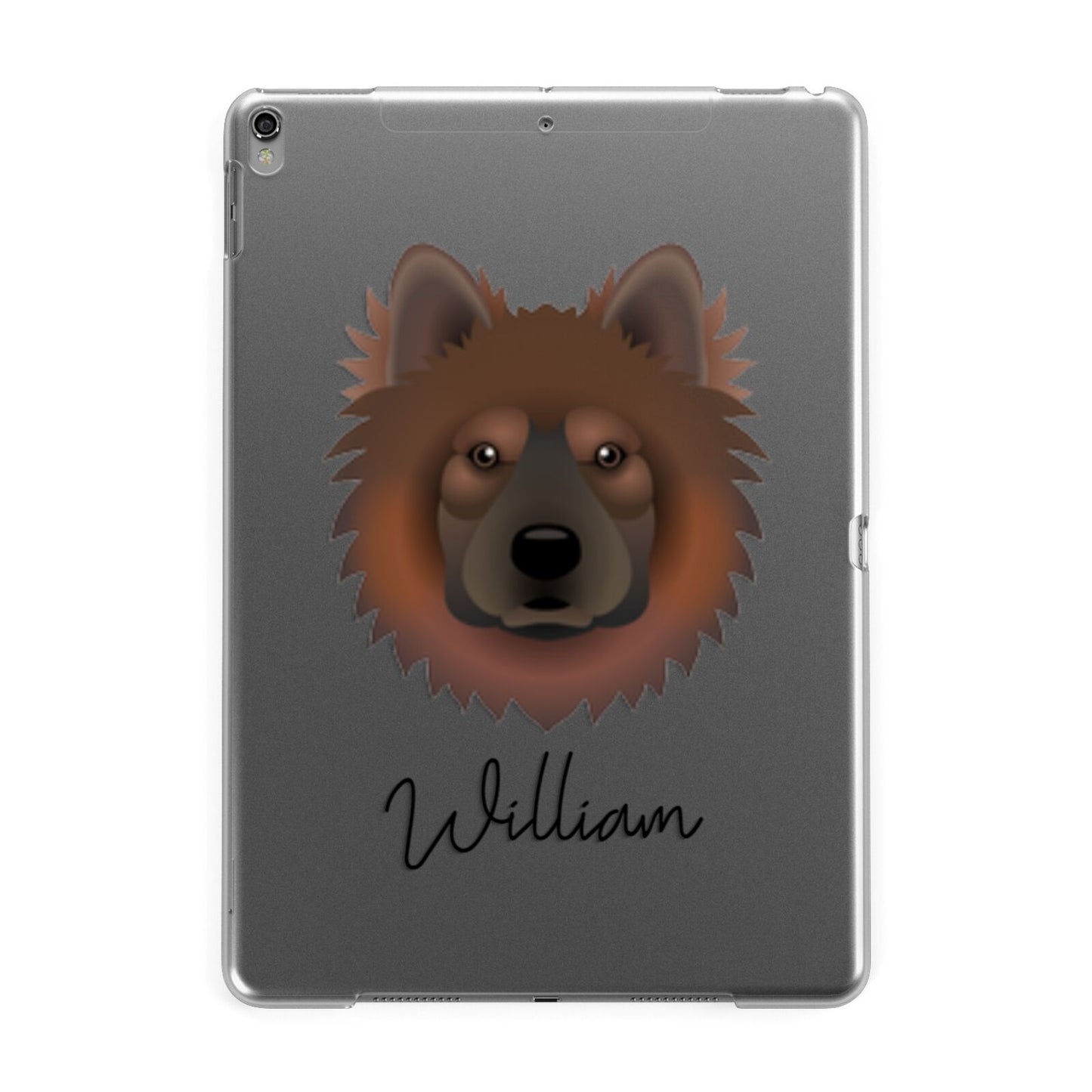 Eurasier Personalised Apple iPad Grey Case