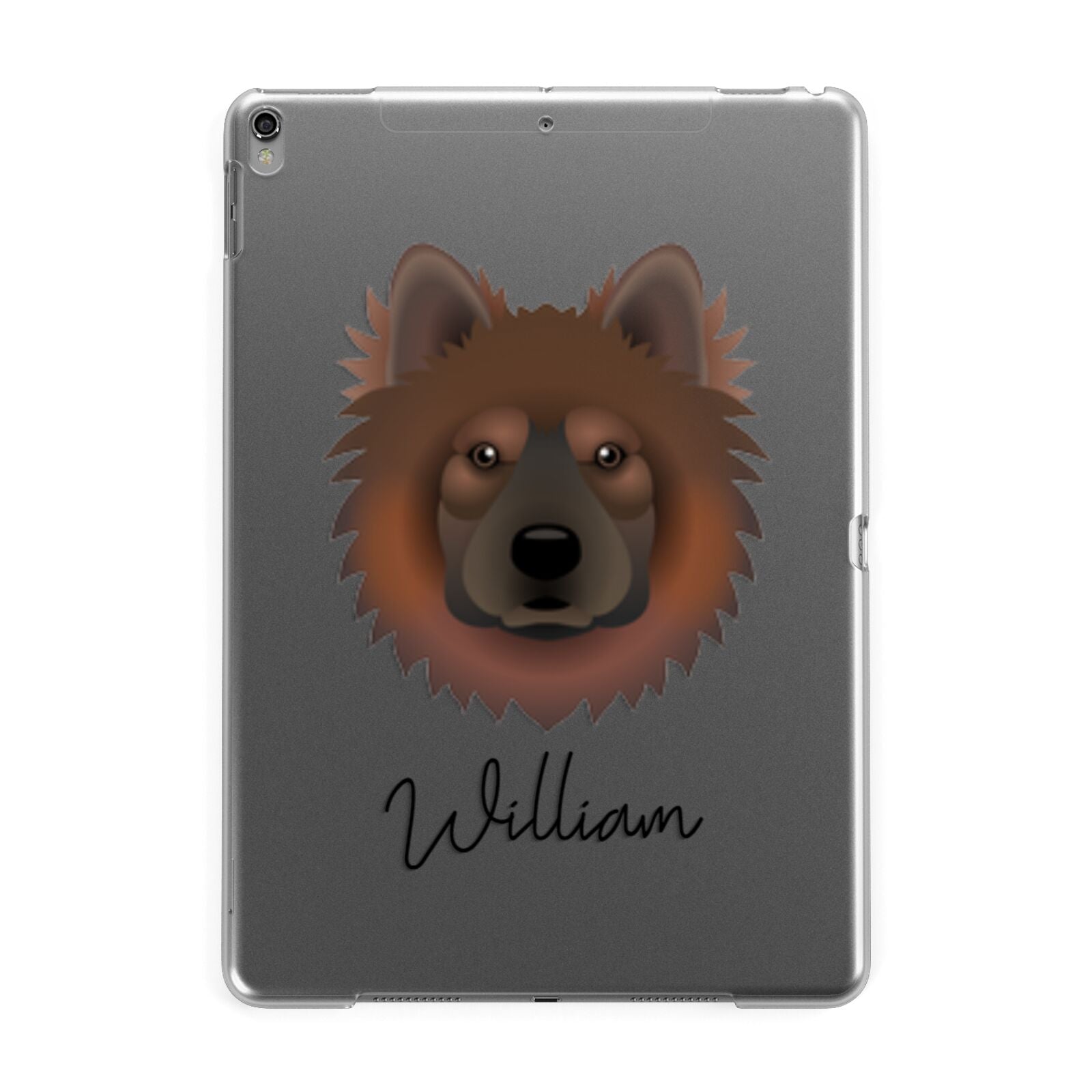 Eurasier Personalised Apple iPad Grey Case