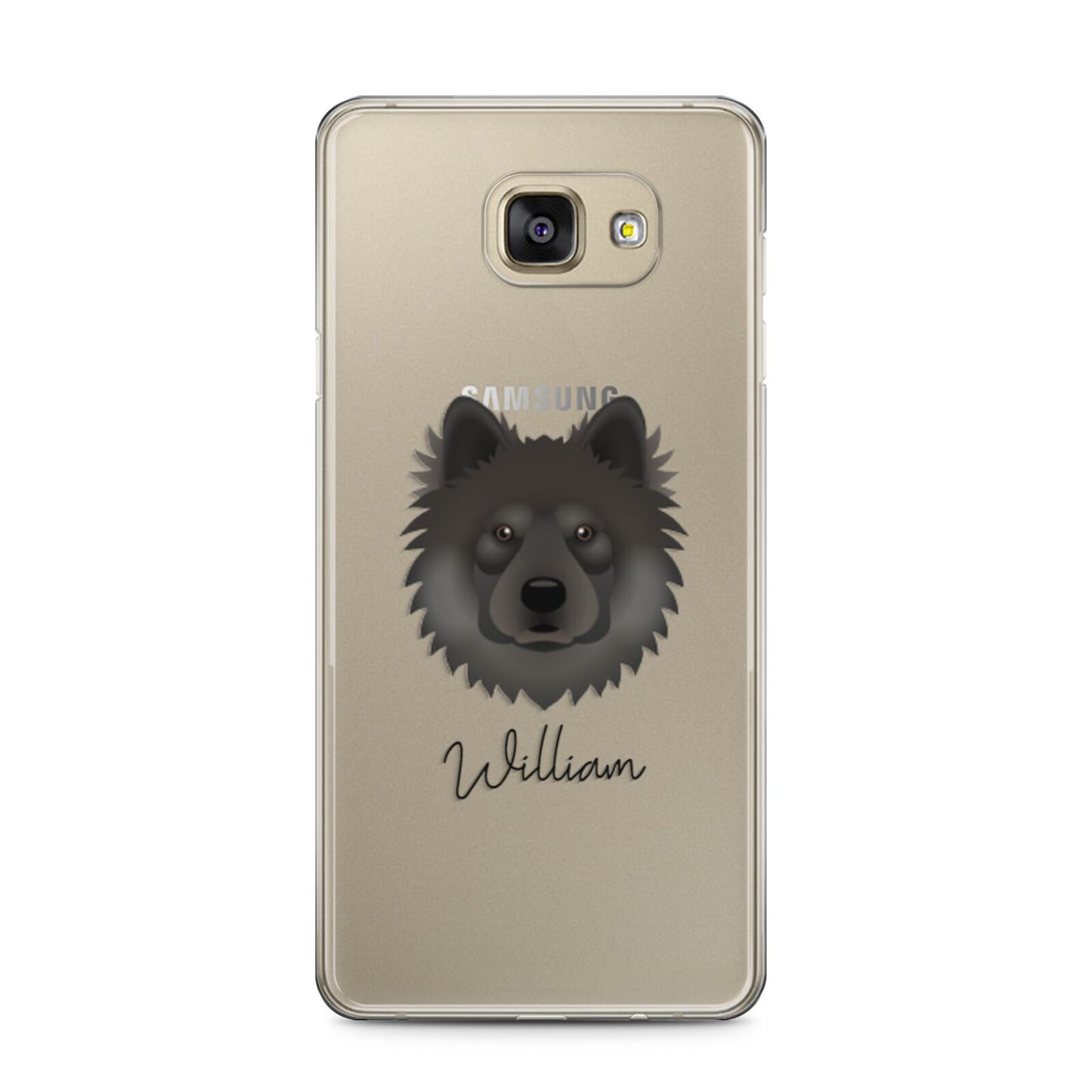 Eurasier Personalised Samsung Galaxy A5 2016 Case on gold phone