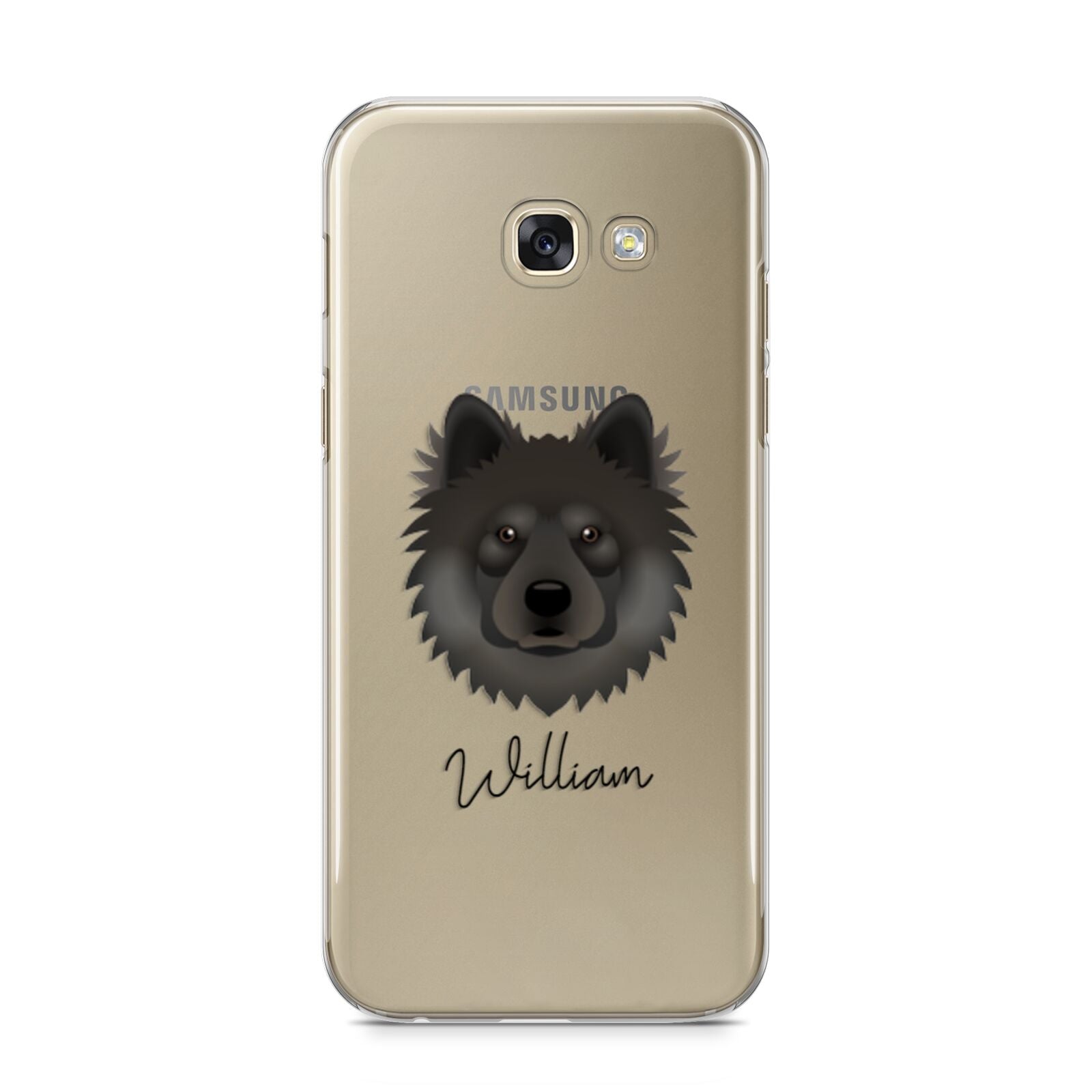 Eurasier Personalised Samsung Galaxy A5 2017 Case on gold phone