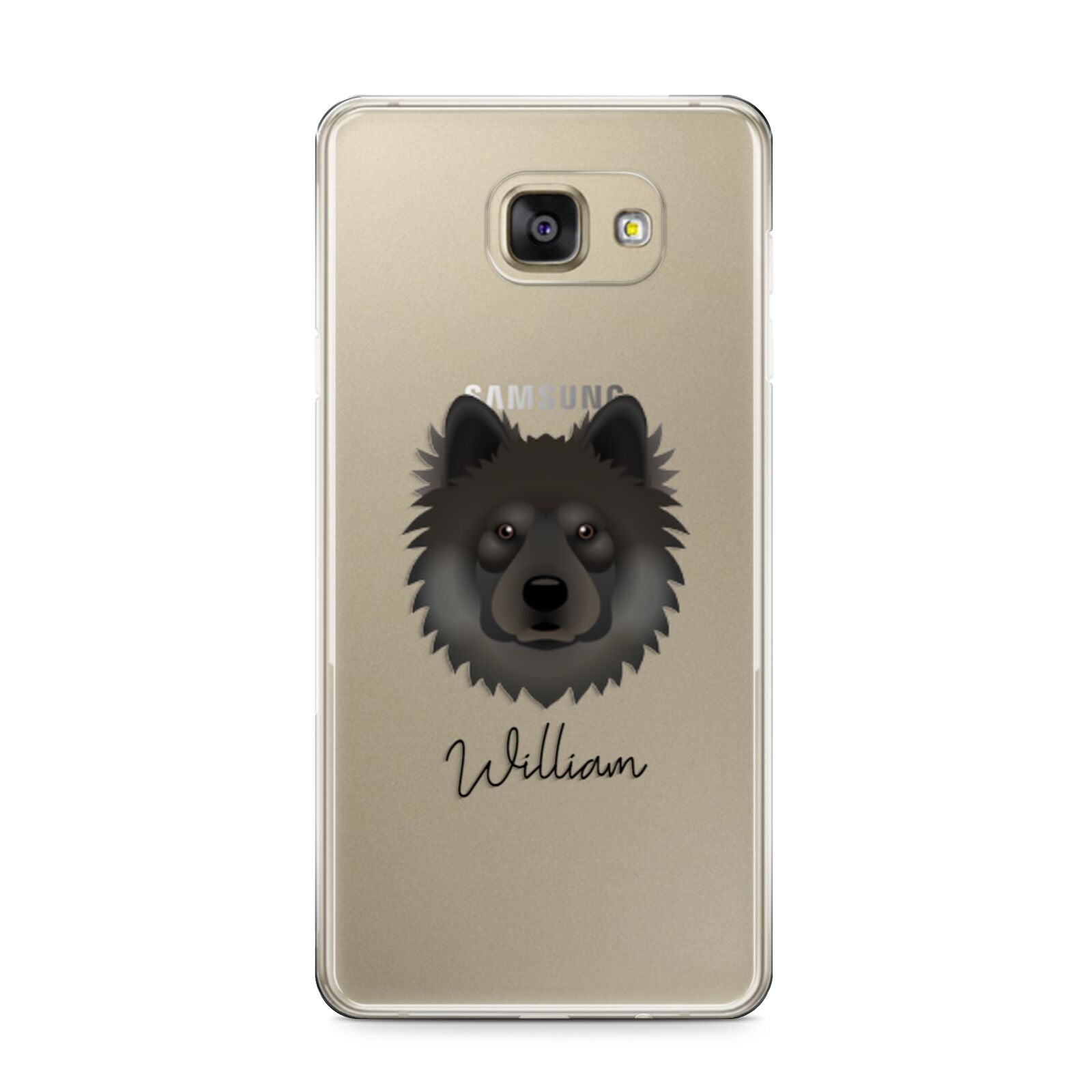 Eurasier Personalised Samsung Galaxy A9 2016 Case on gold phone