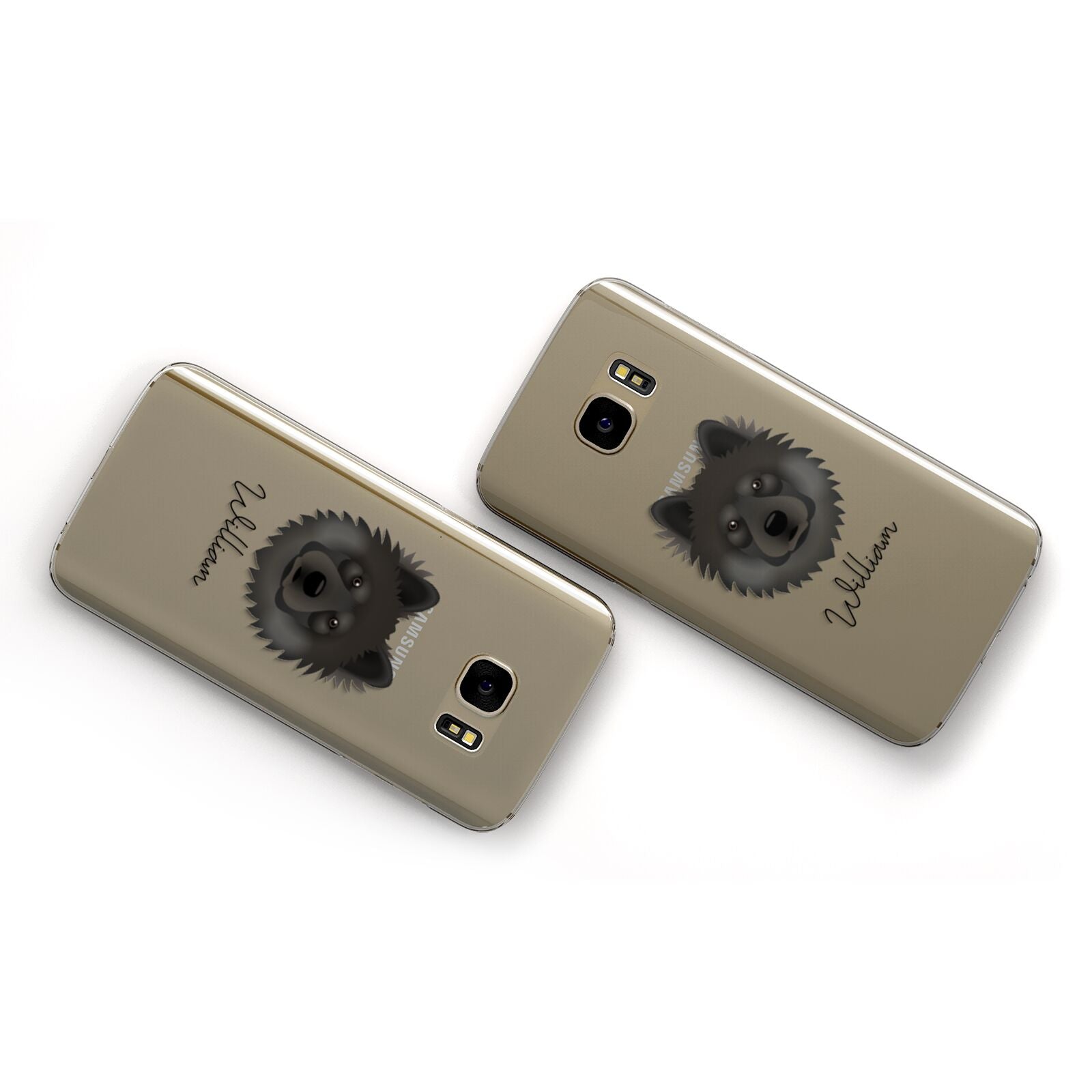 Eurasier Personalised Samsung Galaxy Case Flat Overview