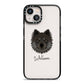 Eurasier Personalised iPhone 13 Black Impact Case on Silver phone