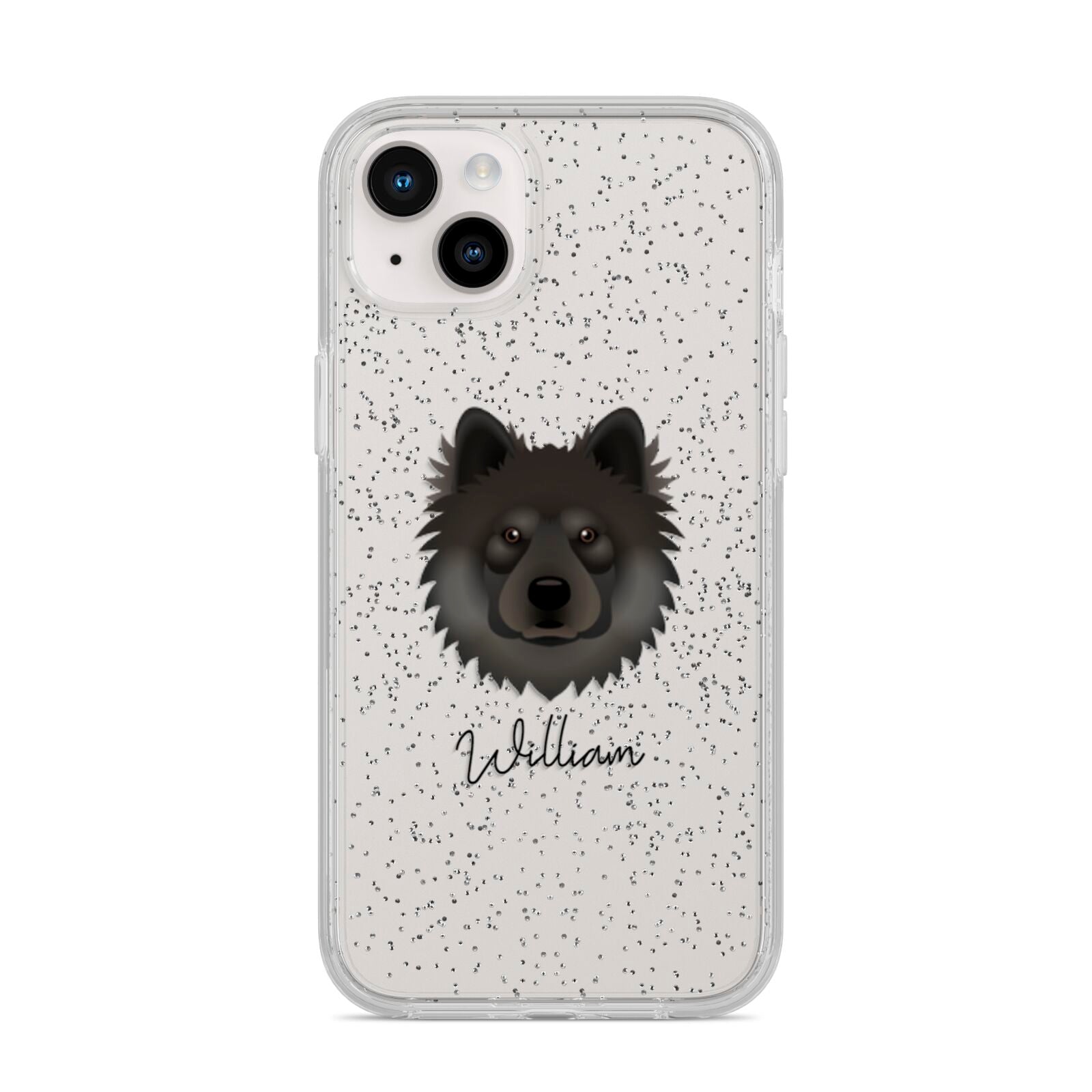 Eurasier Personalised iPhone 14 Plus Glitter Tough Case Starlight