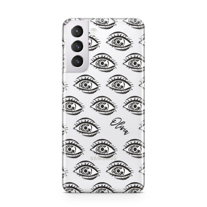 Eye Eye Personalised Samsung S21 Case