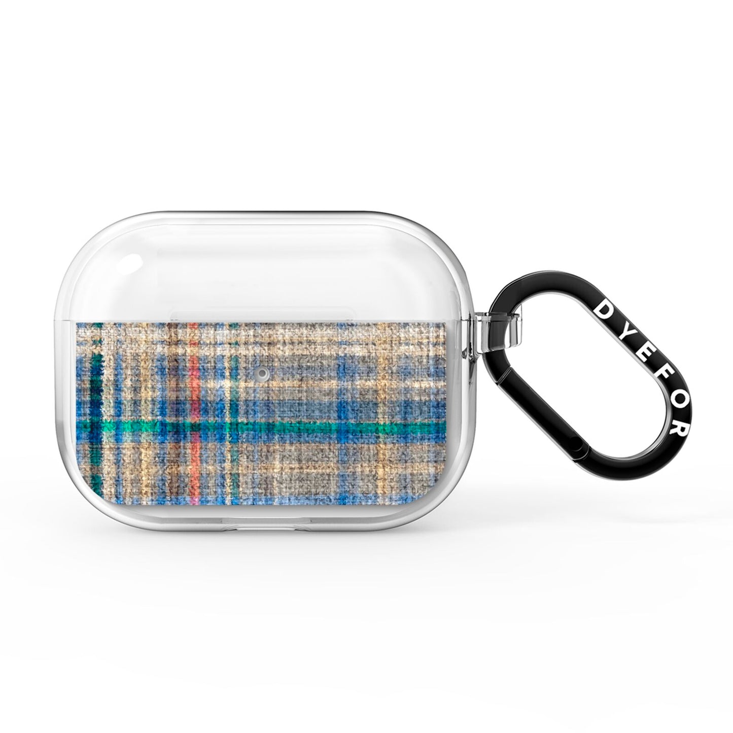 Fabric Plaid AirPods Pro Clear Case