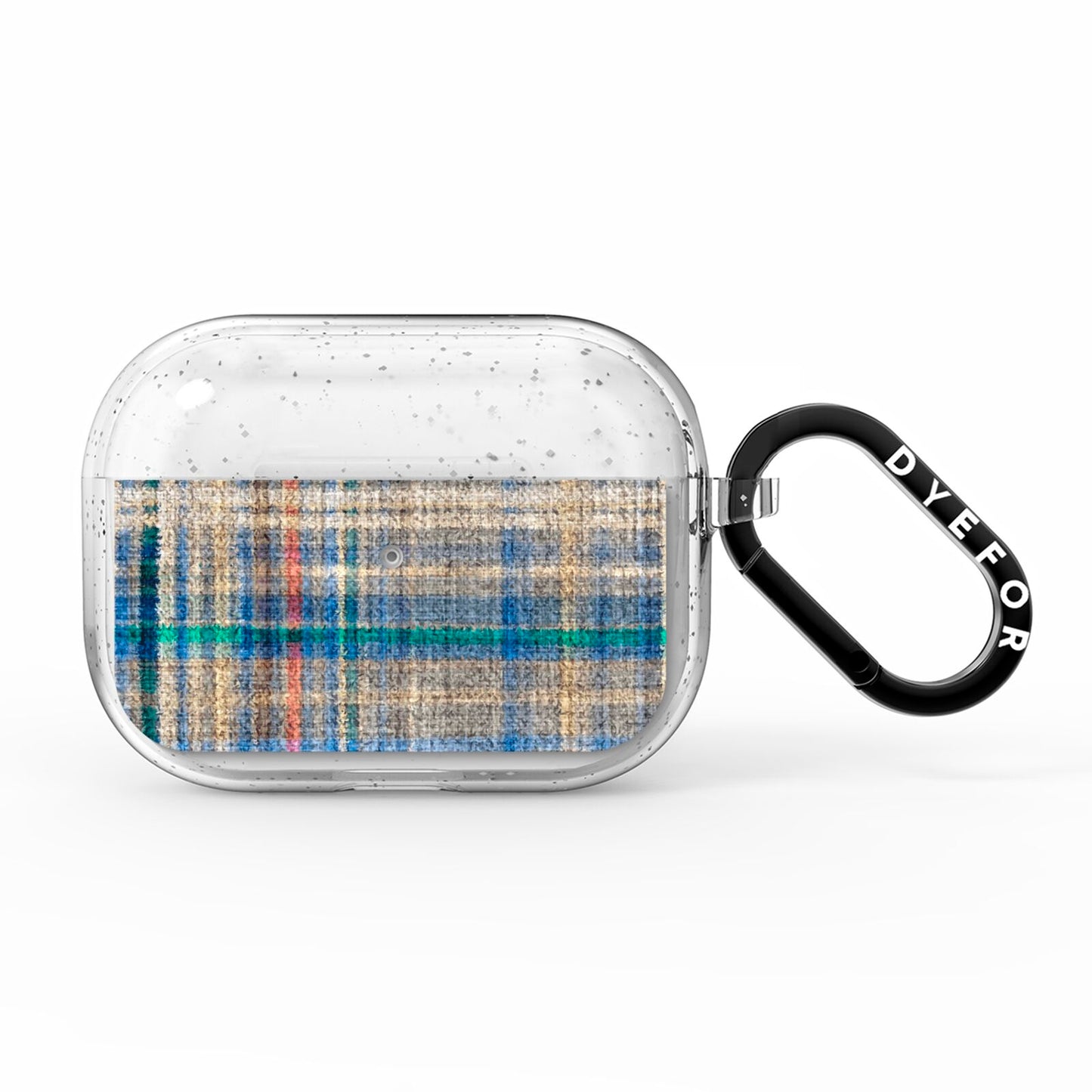 Fabric Plaid AirPods Pro Glitter Case