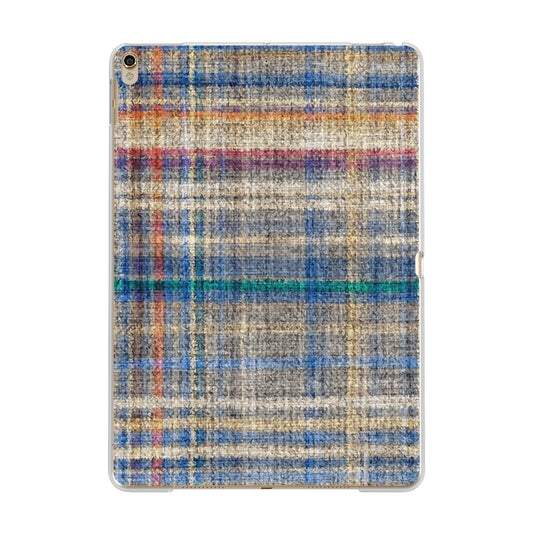 Fabric Plaid Apple iPad Gold Case