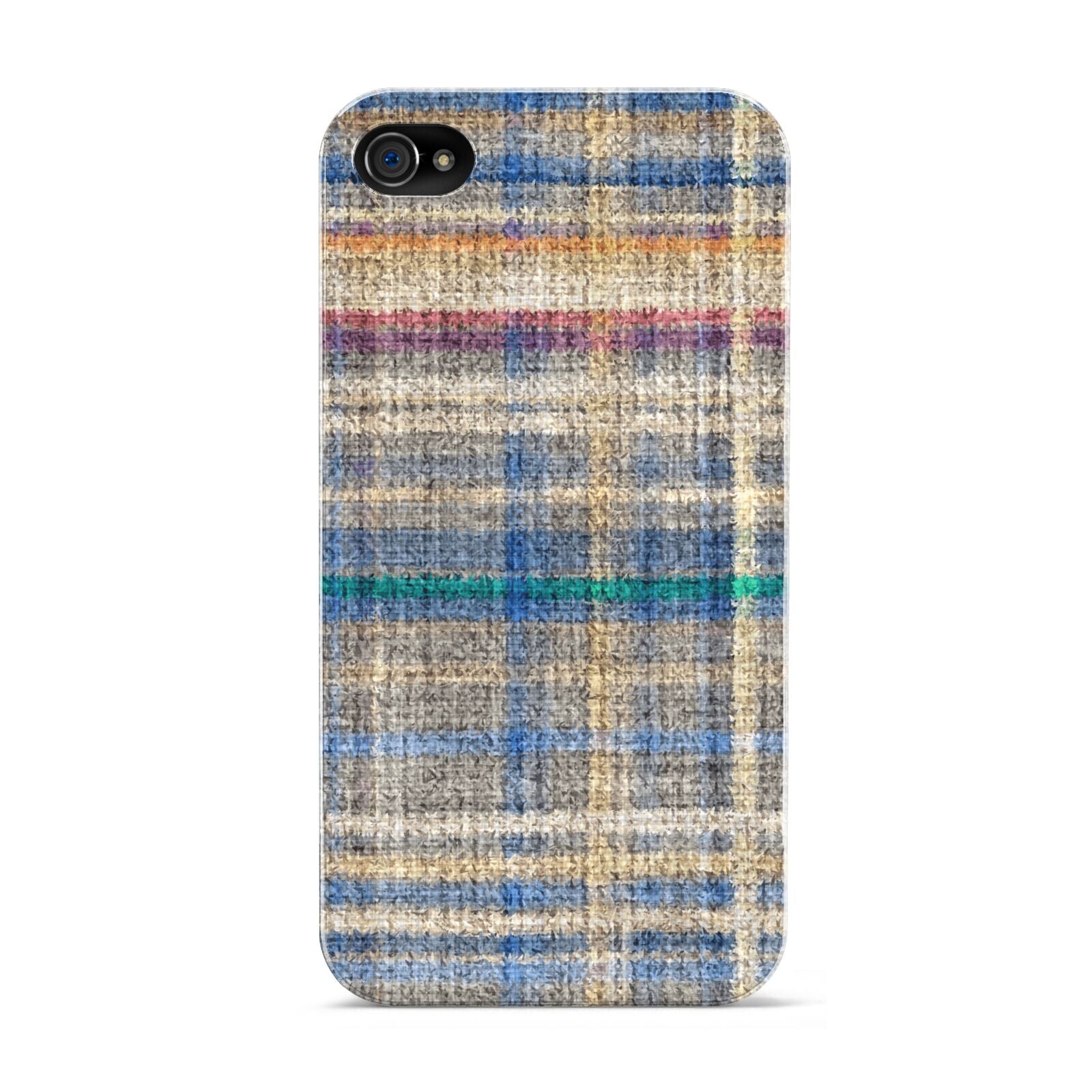 Fabric Plaid Apple iPhone 4s Case