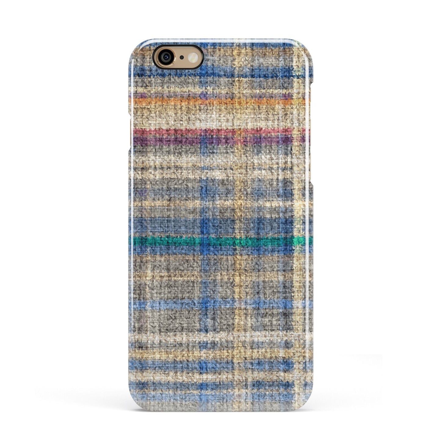 Fabric Plaid Apple iPhone 6 3D Snap Case