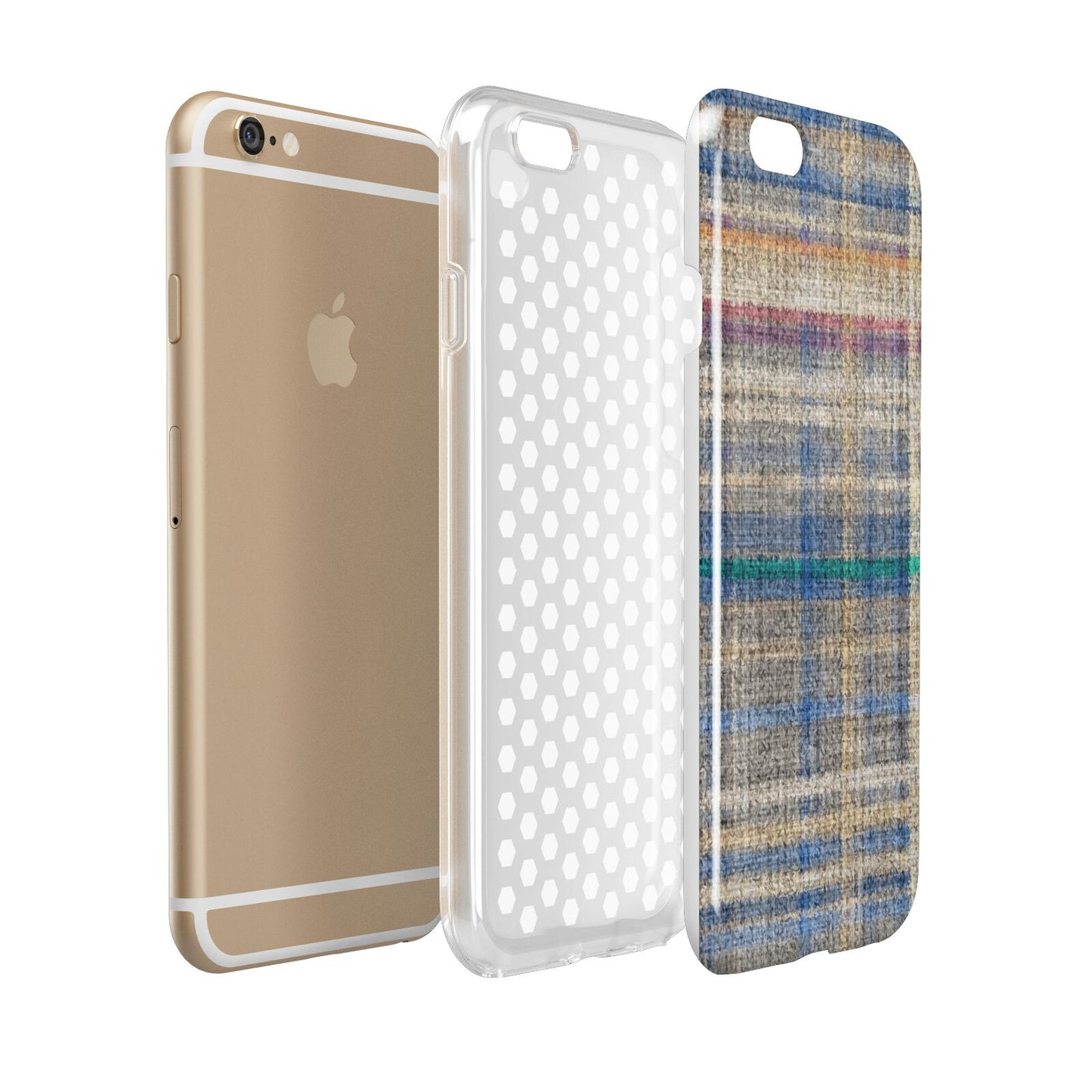 Fabric Plaid Apple iPhone 6 3D Tough Case Expanded view