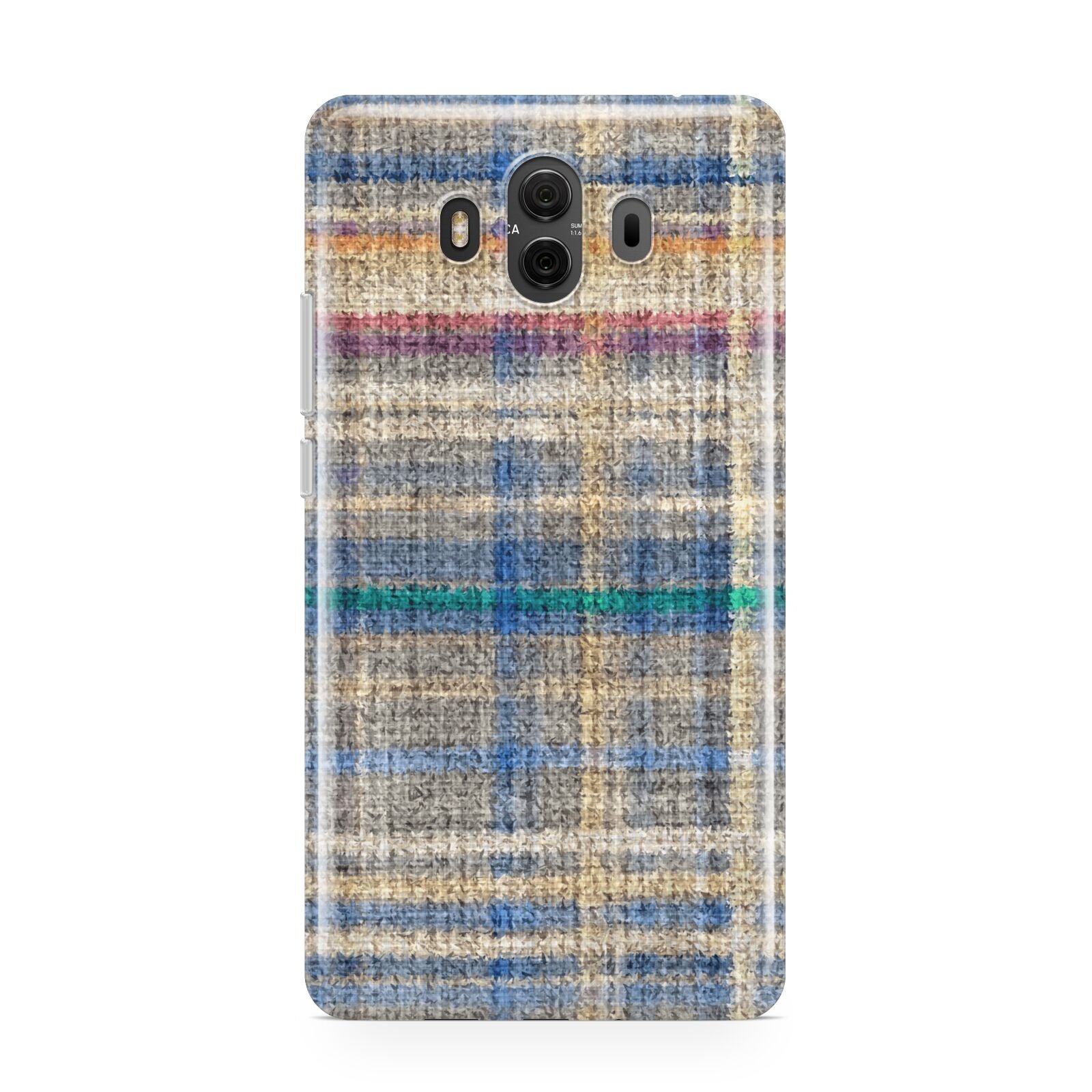 Fabric Plaid Huawei Mate 10 Protective Phone Case