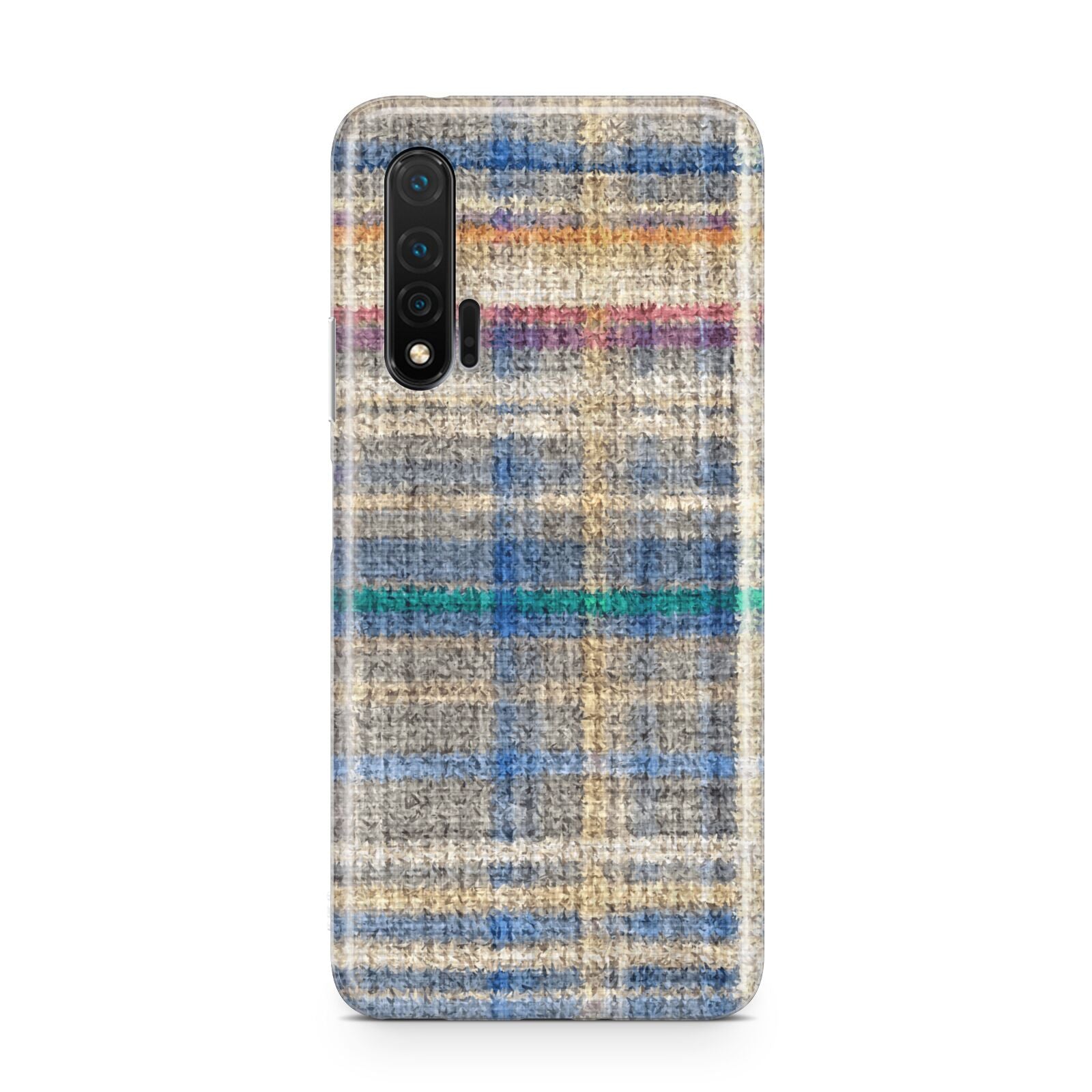 Fabric Plaid Huawei Nova 6 Phone Case