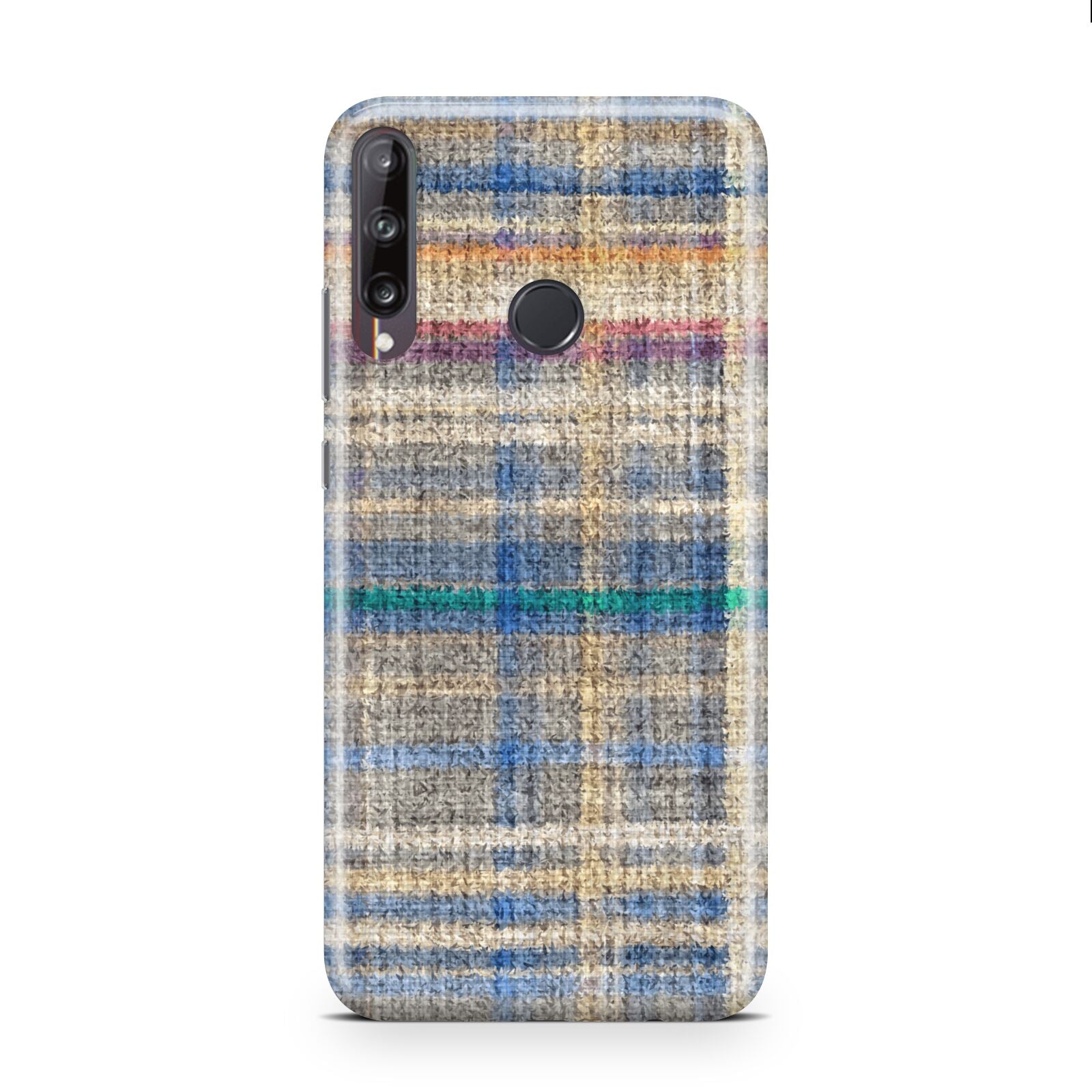 Fabric Plaid Huawei P40 Lite E Phone Case