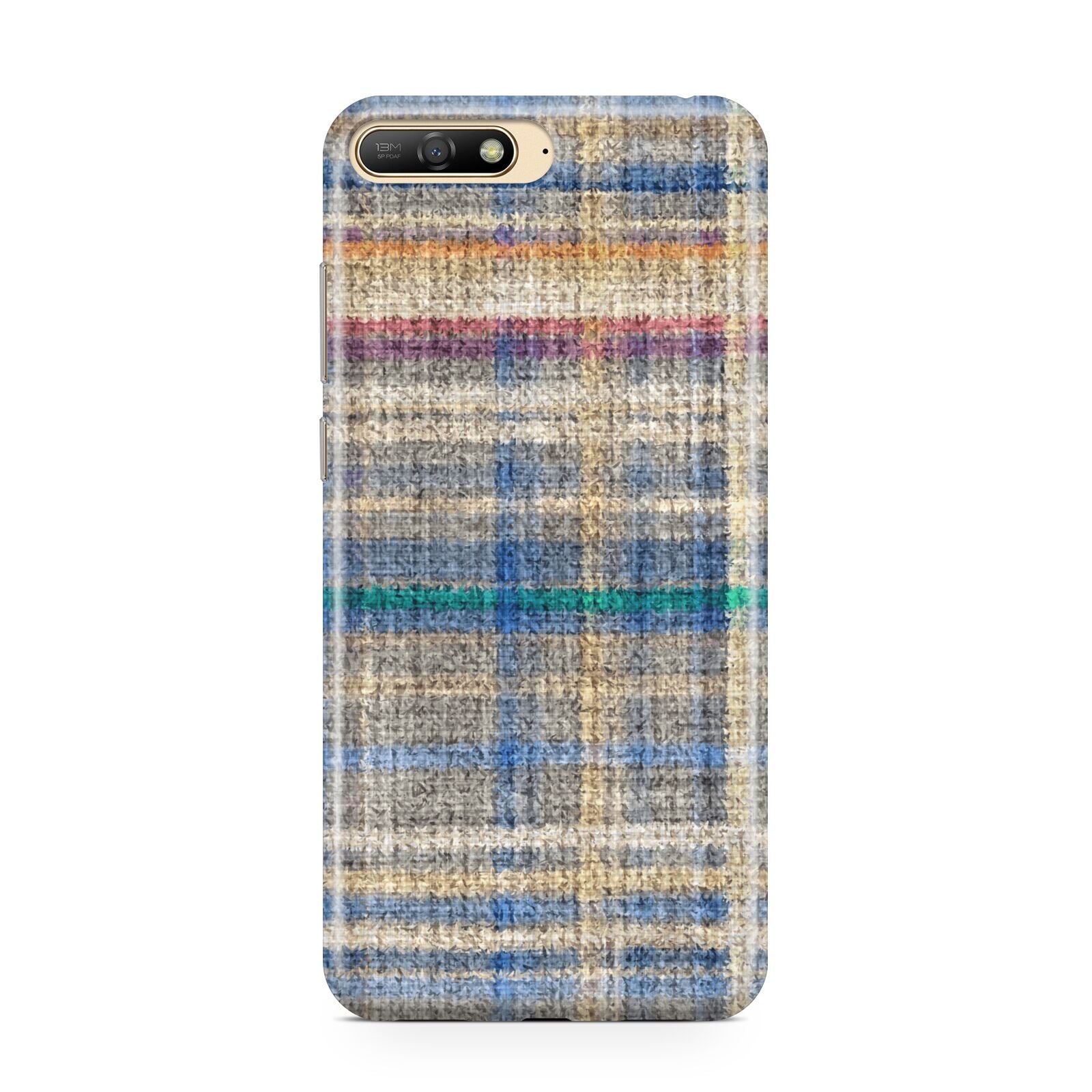 Fabric Plaid Huawei Y6 2018